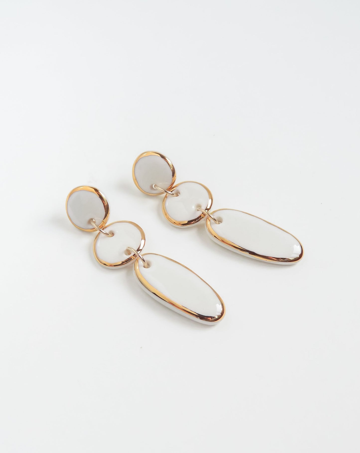 Lara Earrings in White