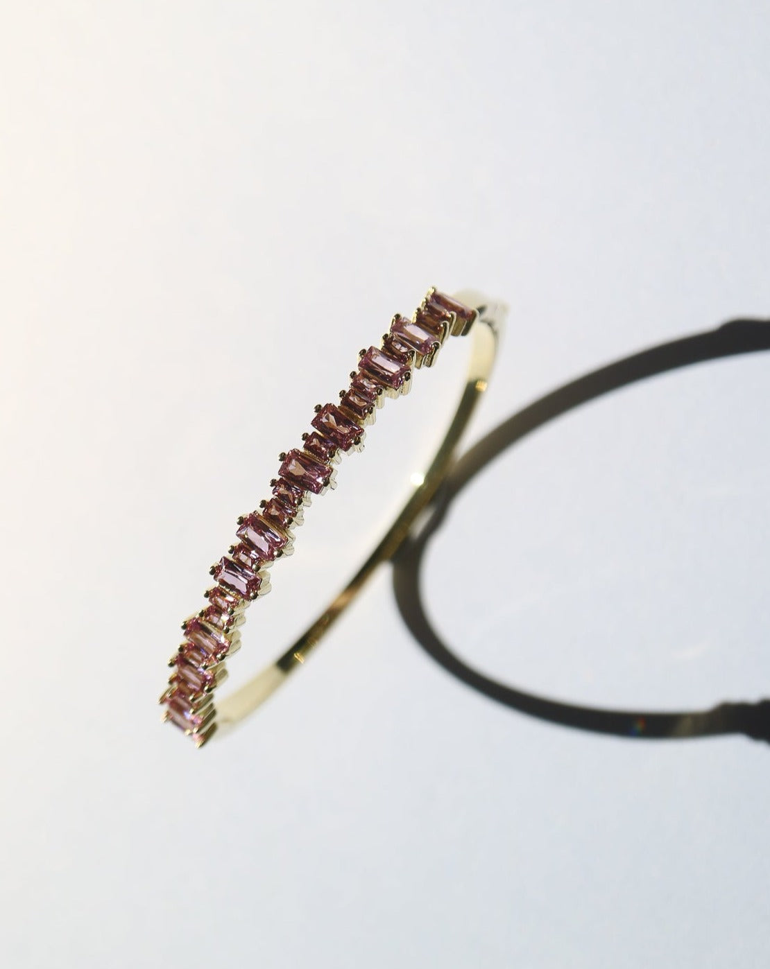Rose quartz gold cuff bangle from Collective & Co Jewellery Store South Africa