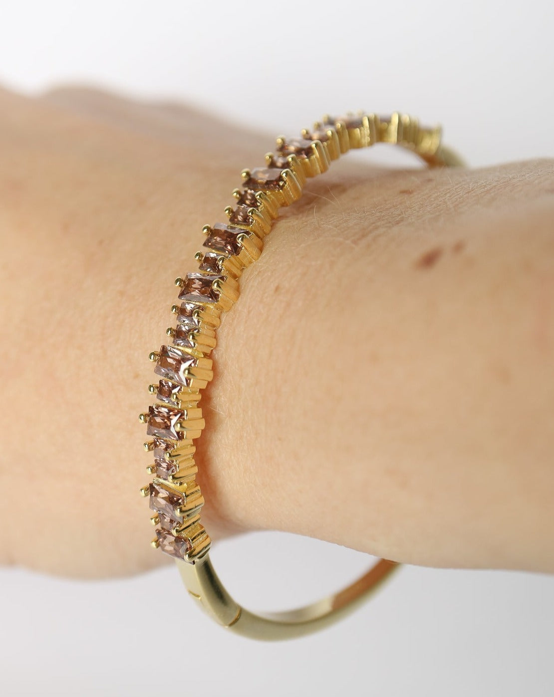 Smokey quartz gold cuff bangle from Collective & Co Jewellery Store South Africa