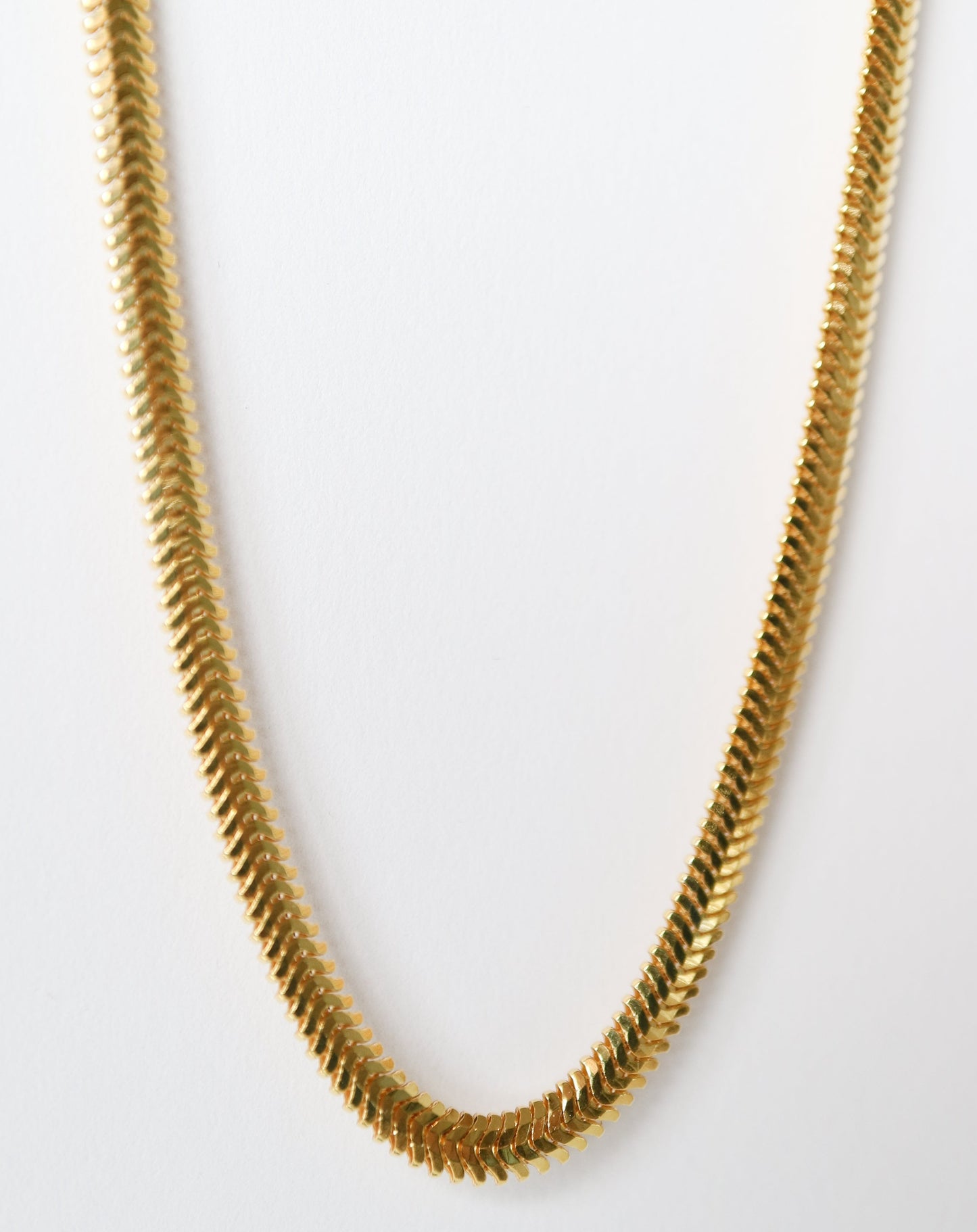 Sphinx Snake Chain in gold plated silver