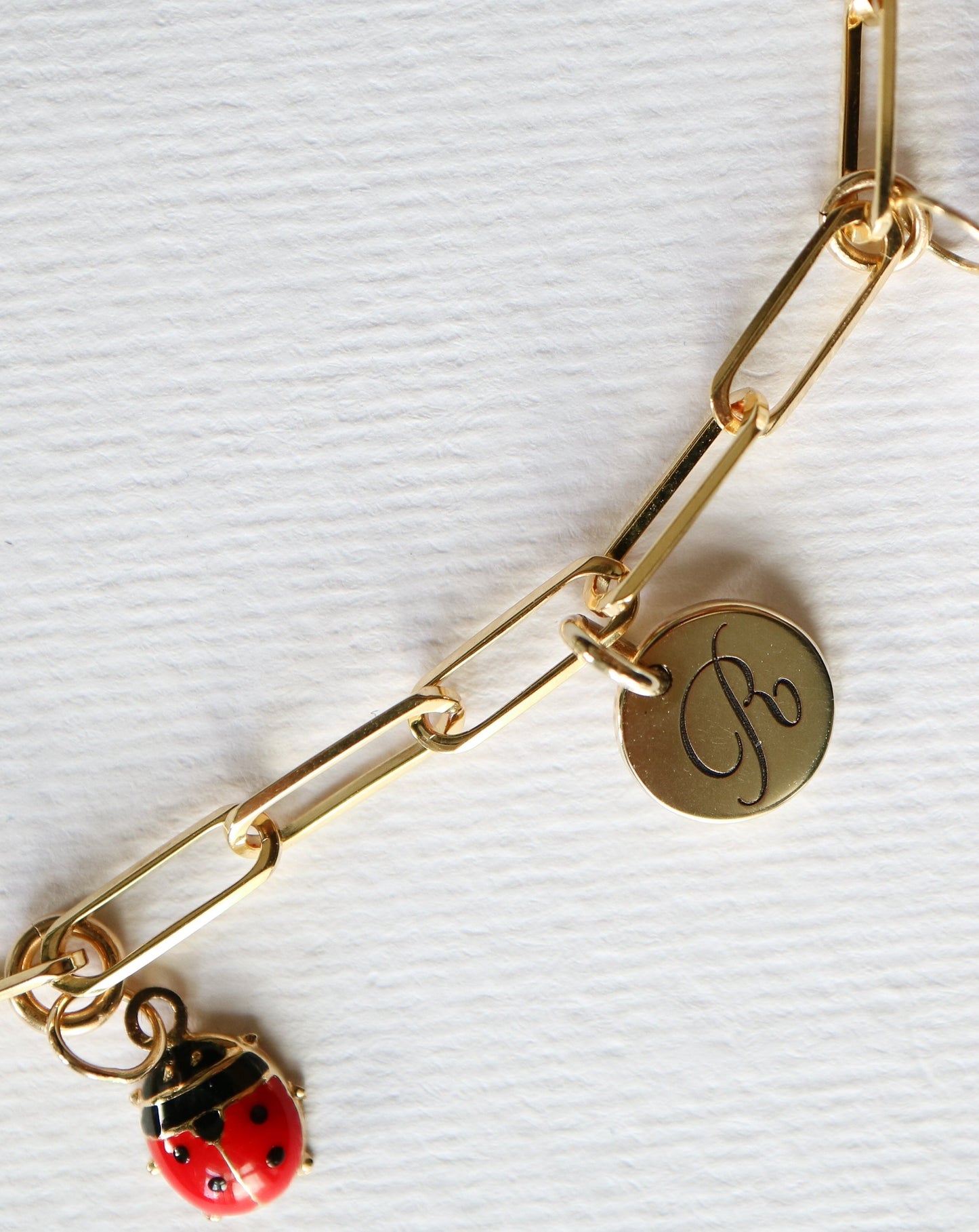 9ct gold charm bracelet