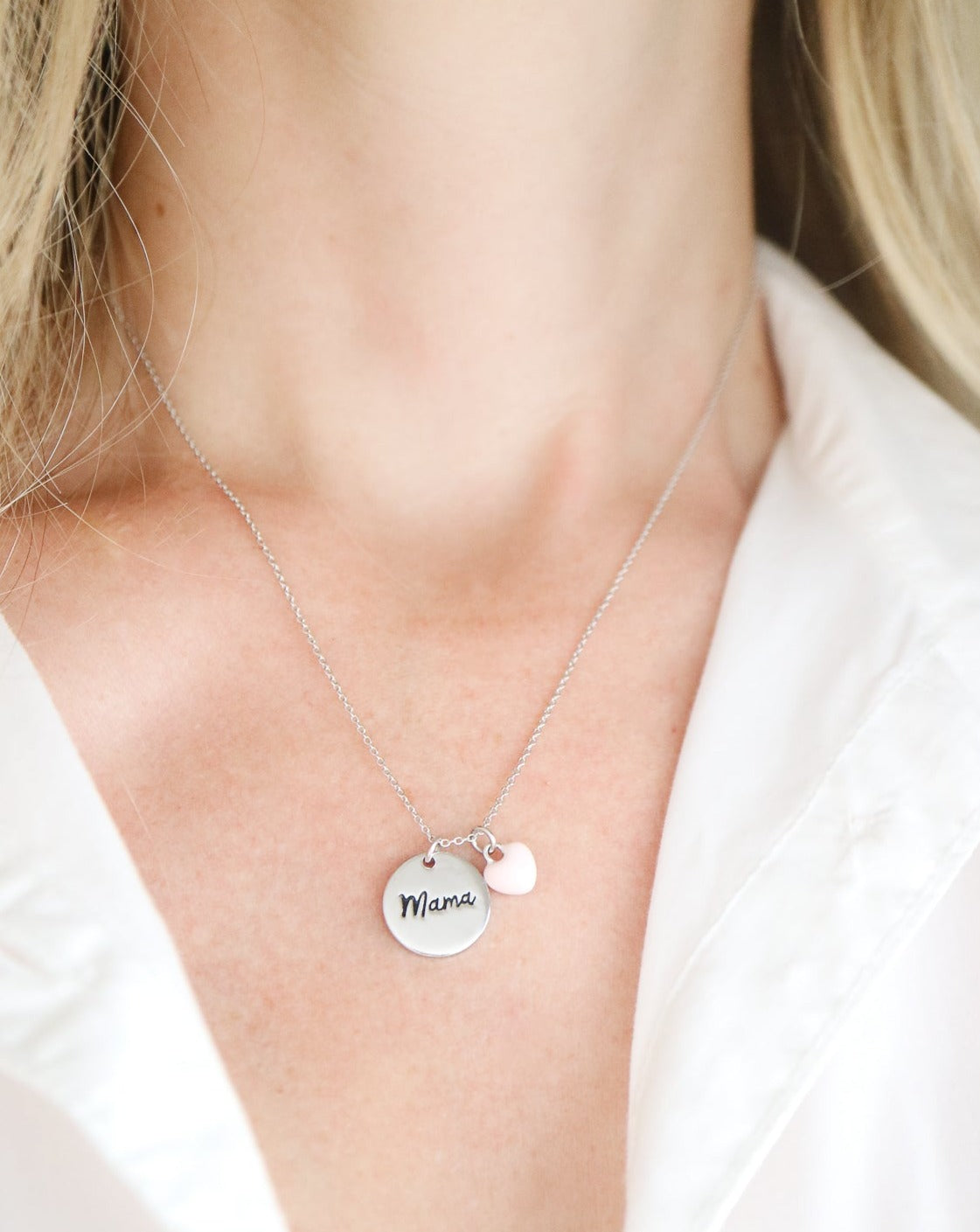 Silver Mama Necklace