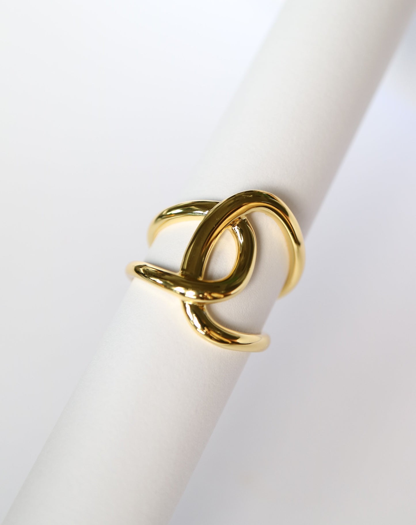 Gold Linked Up Ring by Kini Jewels