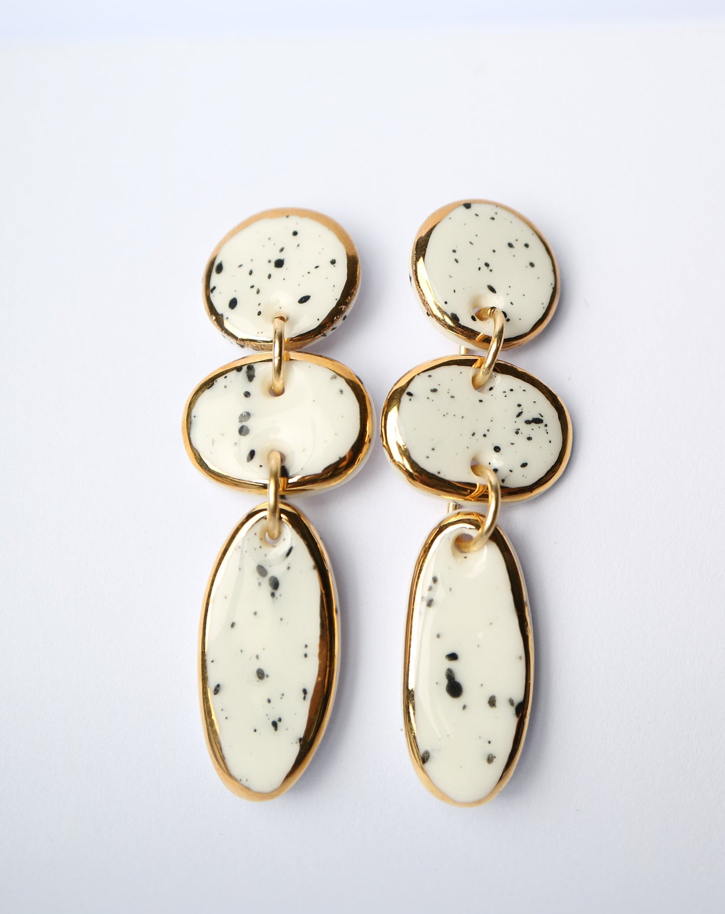 Lara Porcelain Earrings by Nina Bosch Jewellery
