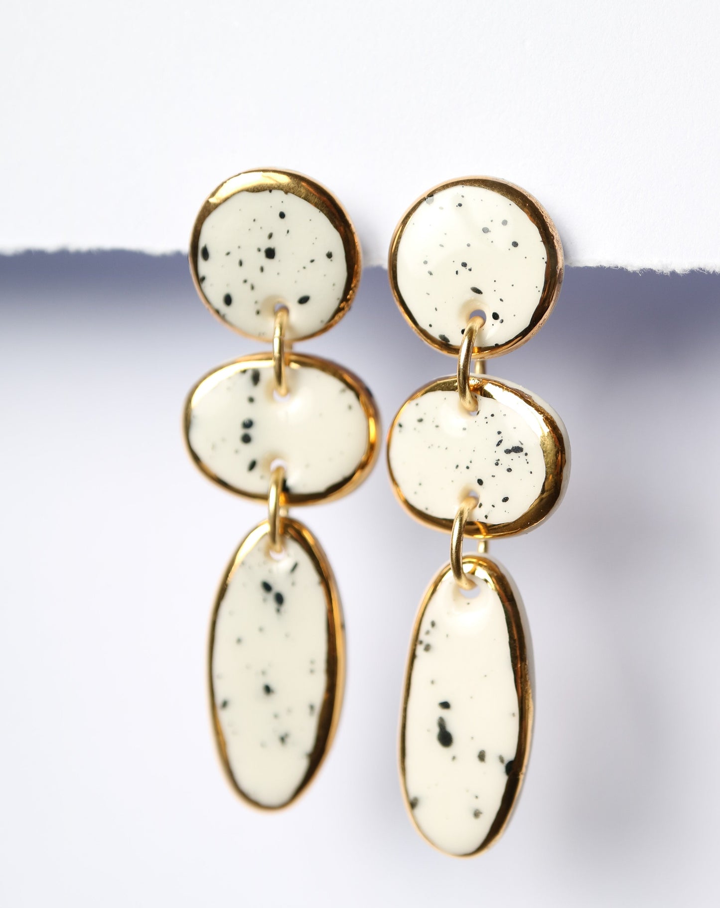 Lara Porcelain Earrings by Nina Bosch Jewellery