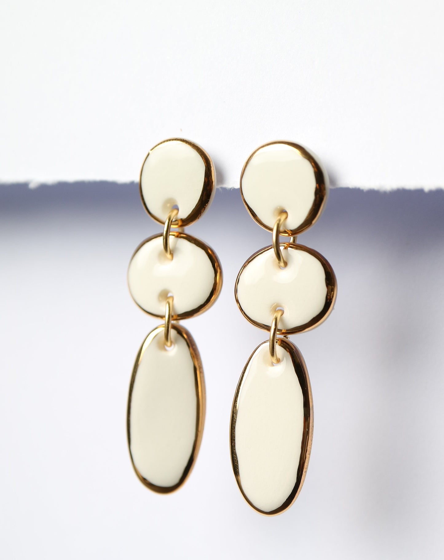 Lara Porcelain Earrings by Nina Bosch Jewellery