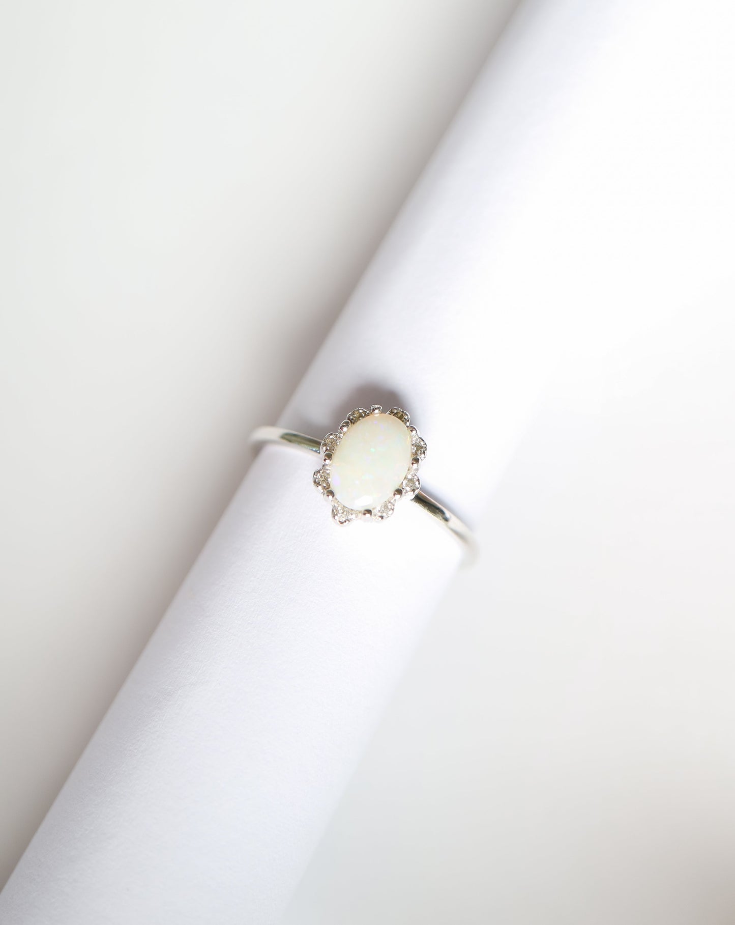 Opal and Diamond Ring