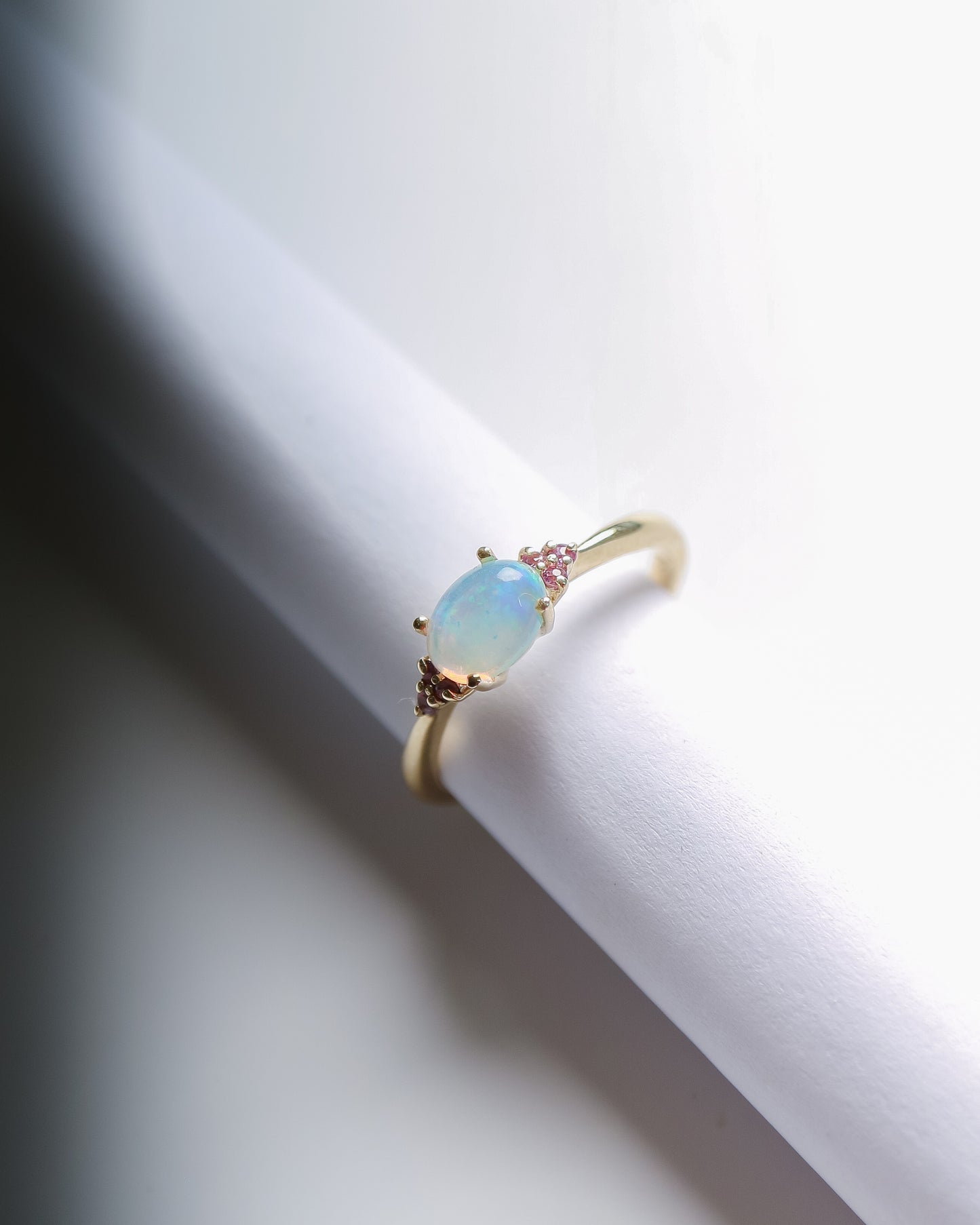 9kt Gold Opal and Sapphire Cassie Ring