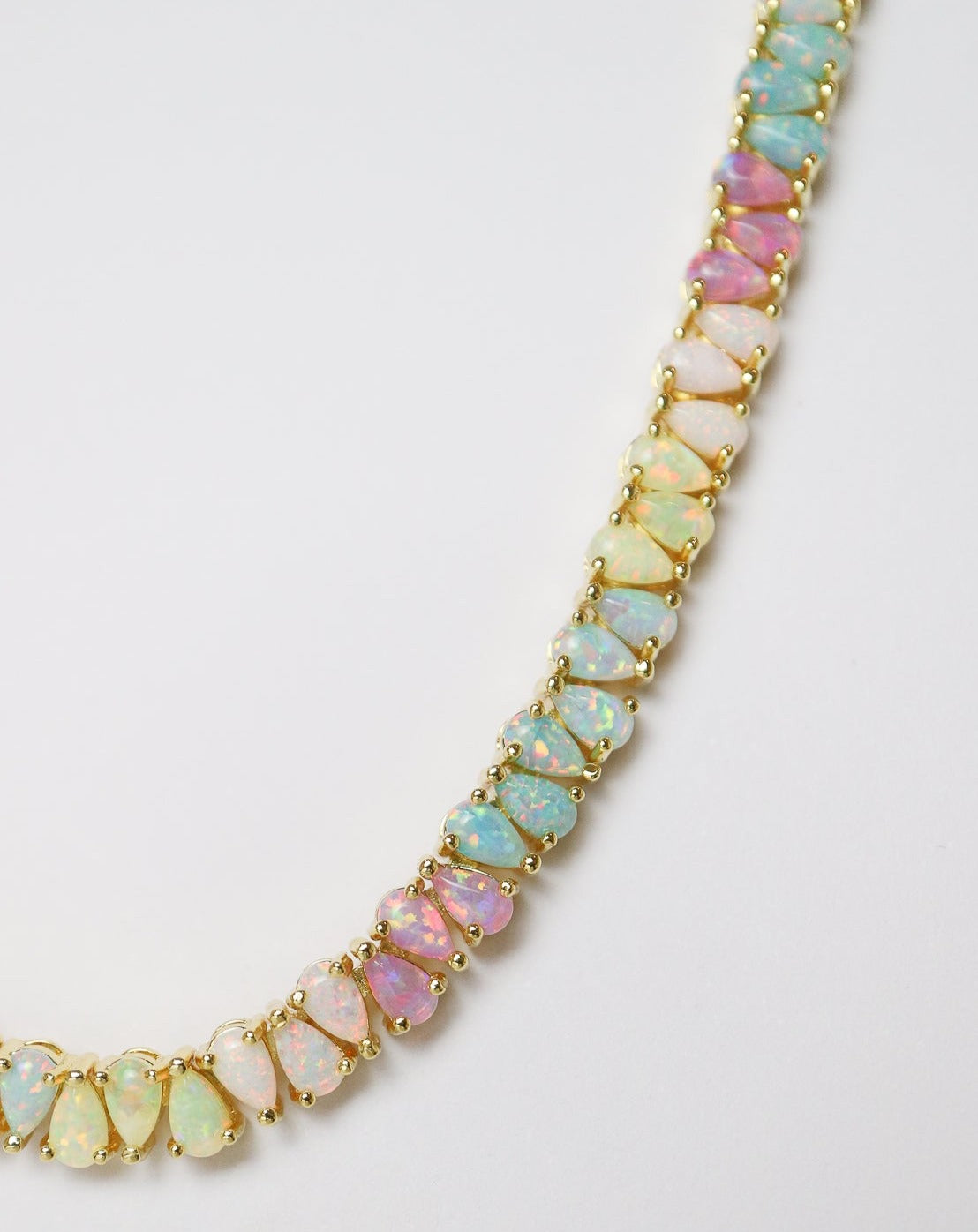 Dancing Opal Dreams Tennis Necklace from La Kaiser Jewelry