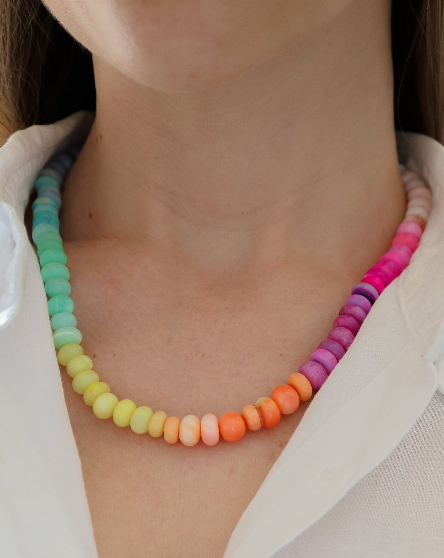 Pastel Ombre Opal Necklace