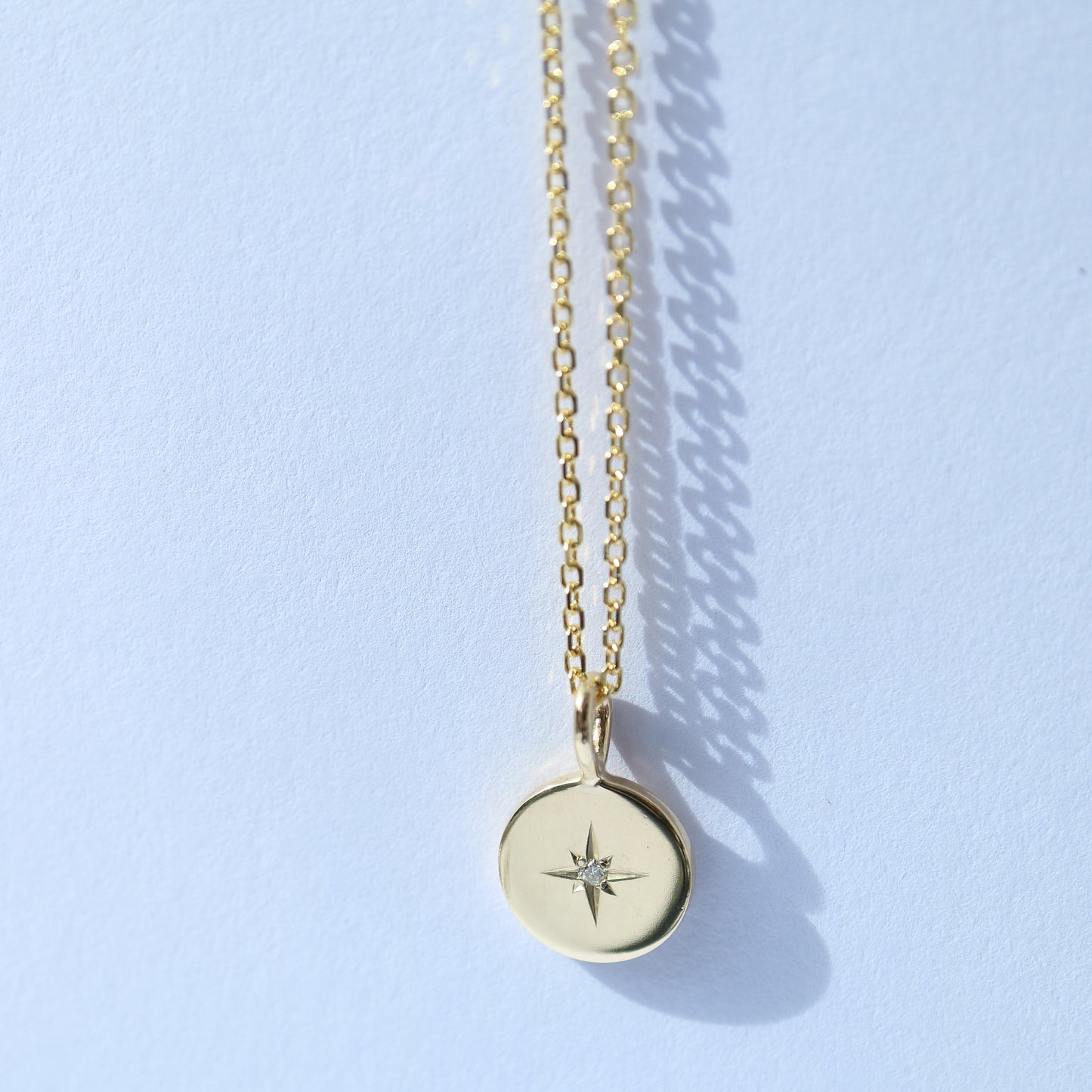 9ct gold Celestial Necklace with diamond