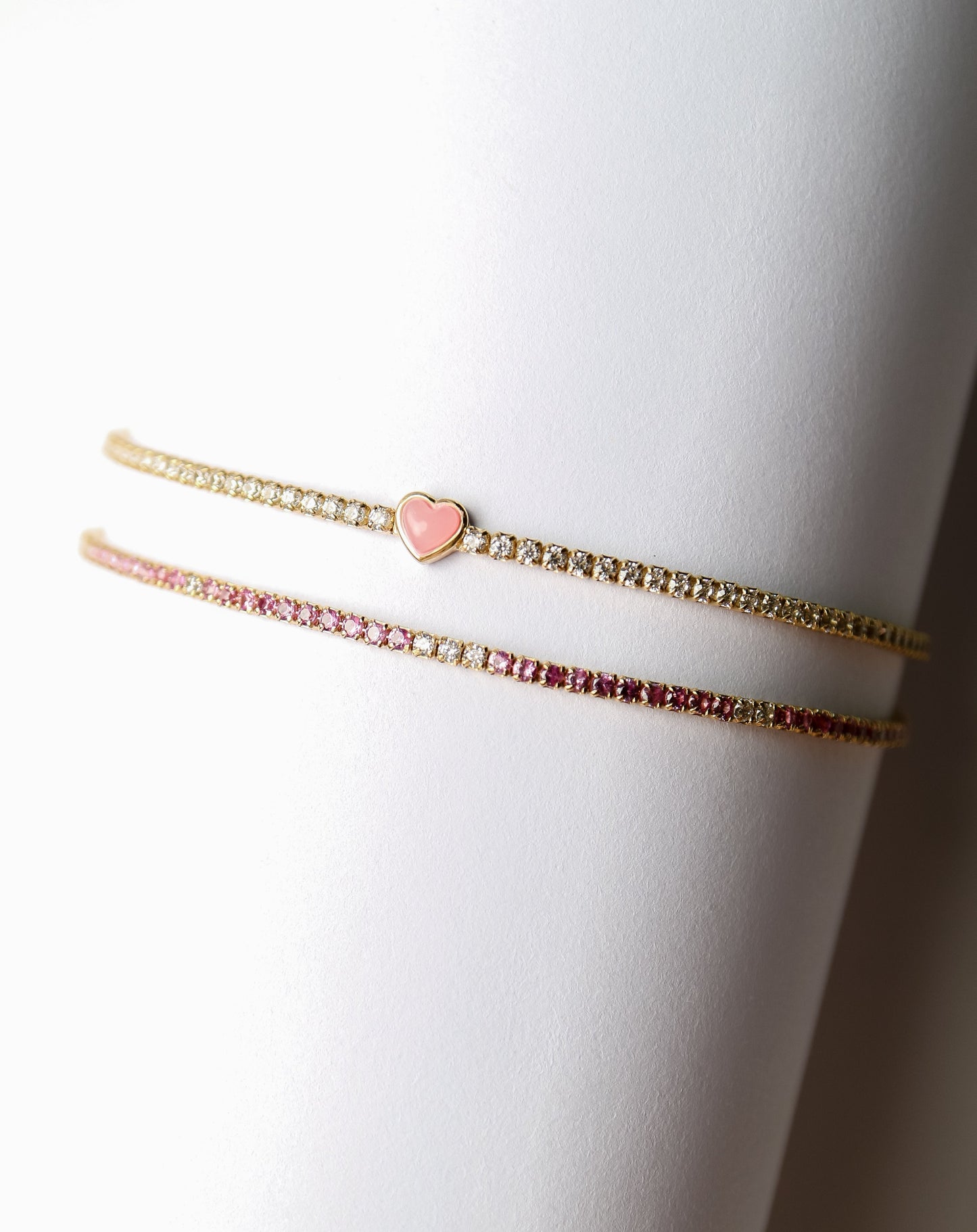 Pink Tennis Bracelet