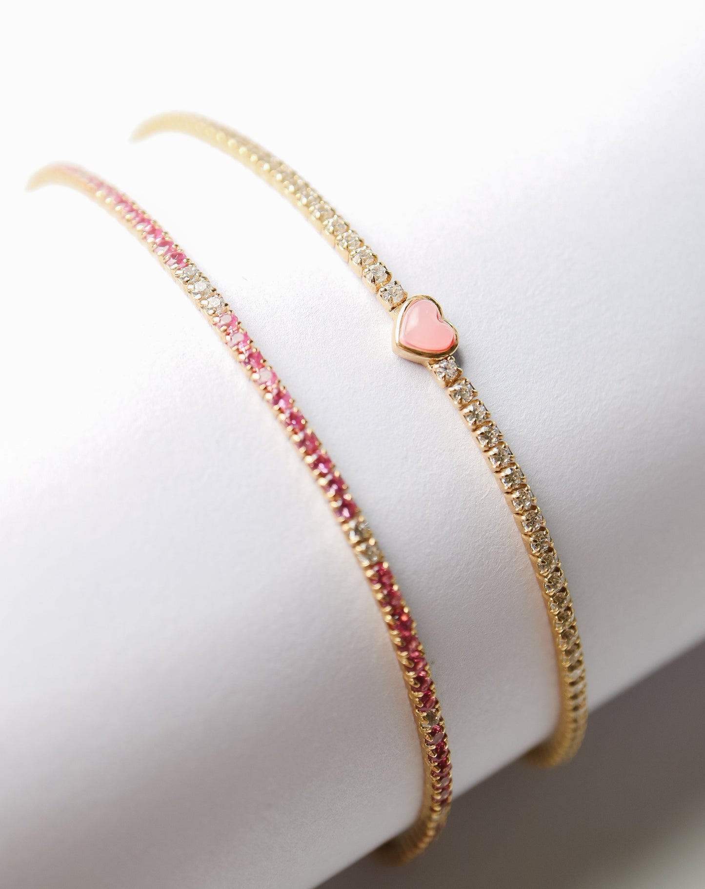 Pink Tennis Bracelet
