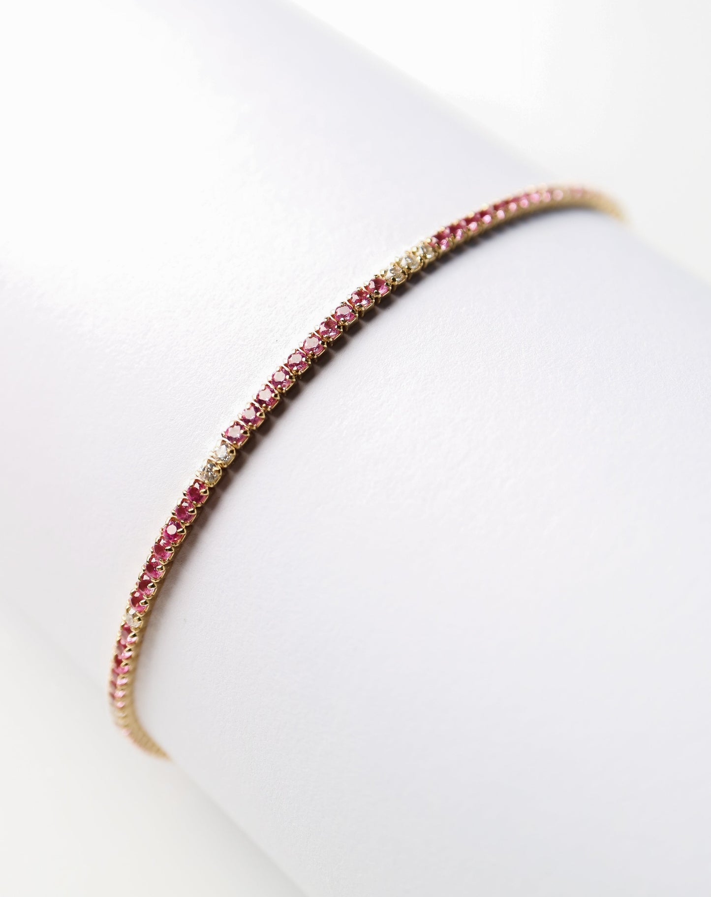 Pink Tennis Bracelet
