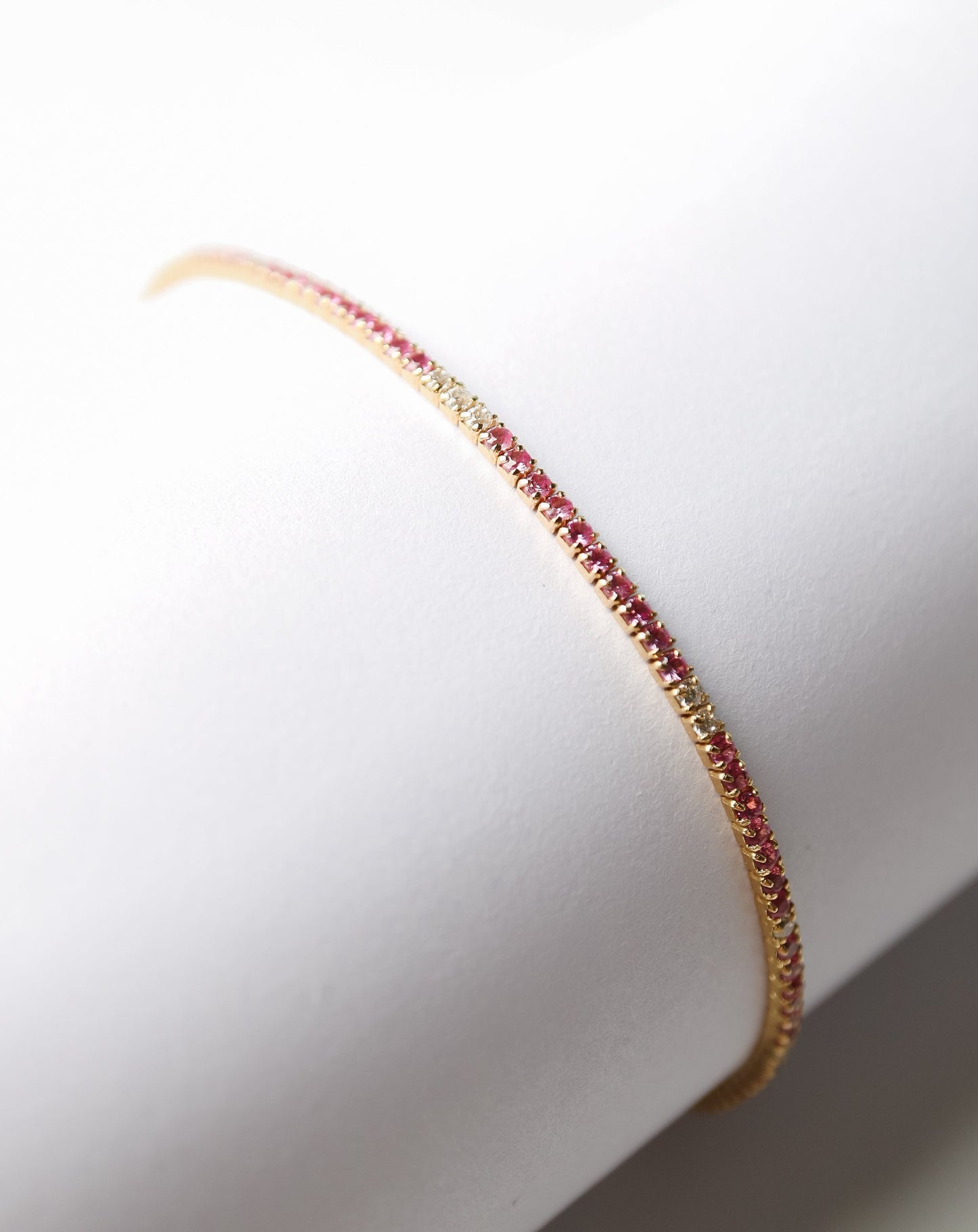 Pink Tennis Bracelet