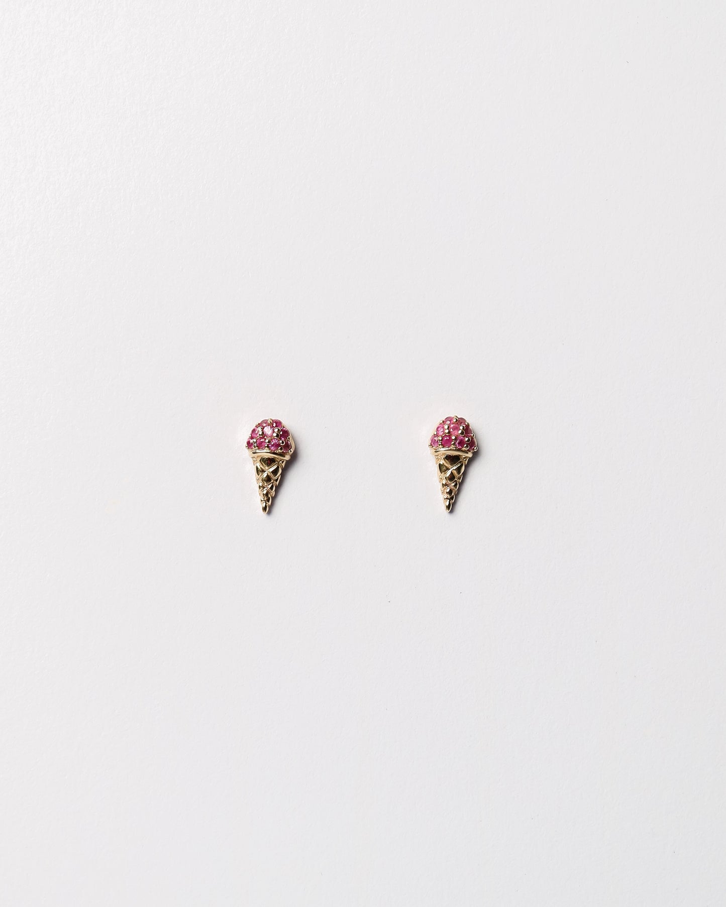 9kt Gold & Sapphire Ice Cream Studs