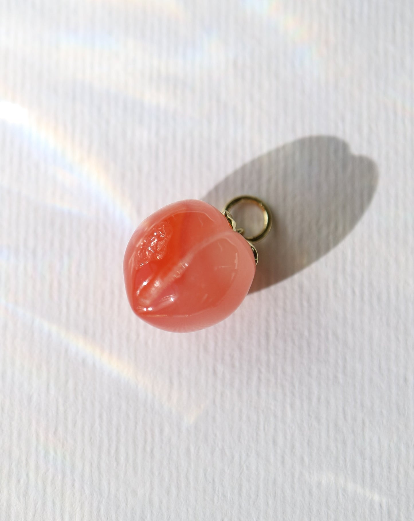 Just Peachy Charm for jewellery