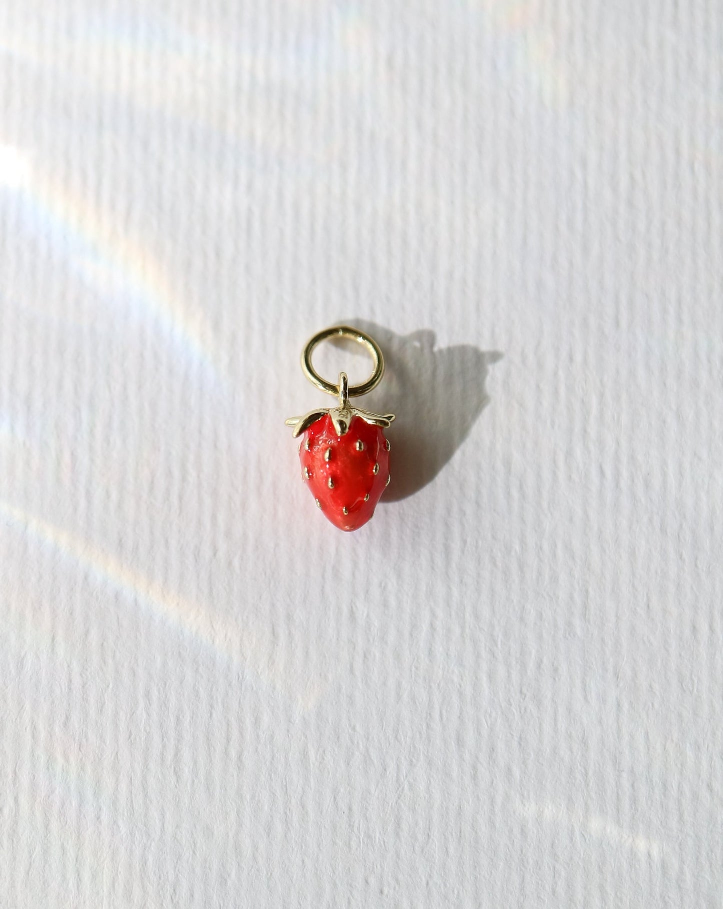 Strawberry charms for jewelry