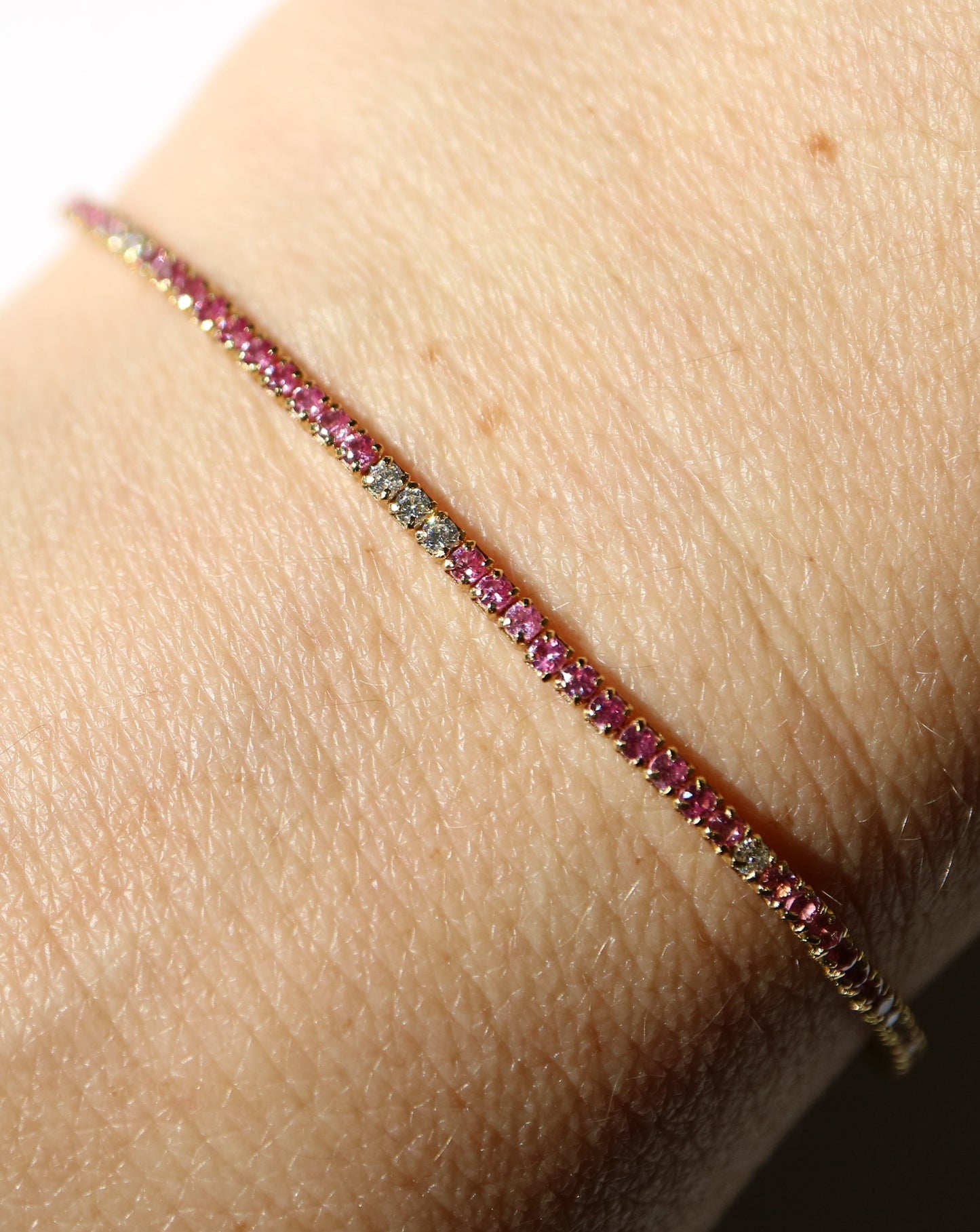 Pink Tennis Bracelet for women