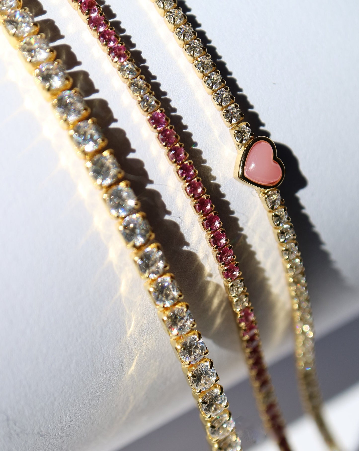 Tennis Bracelets in gold
