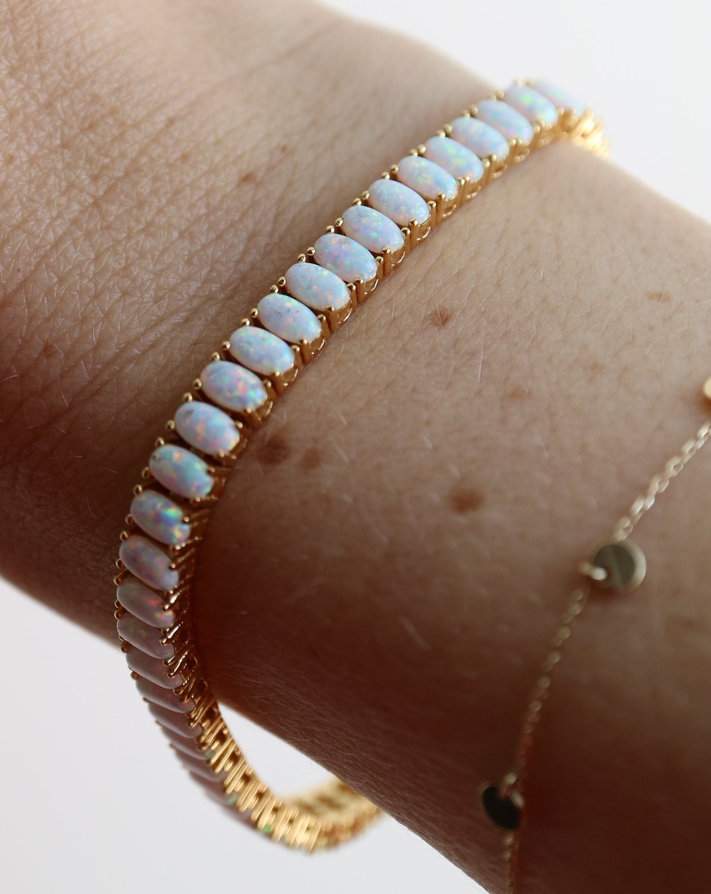 Opal Tennis Bracelet in gold