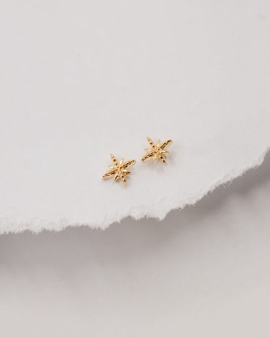 9ct gold Star Stud Earrings