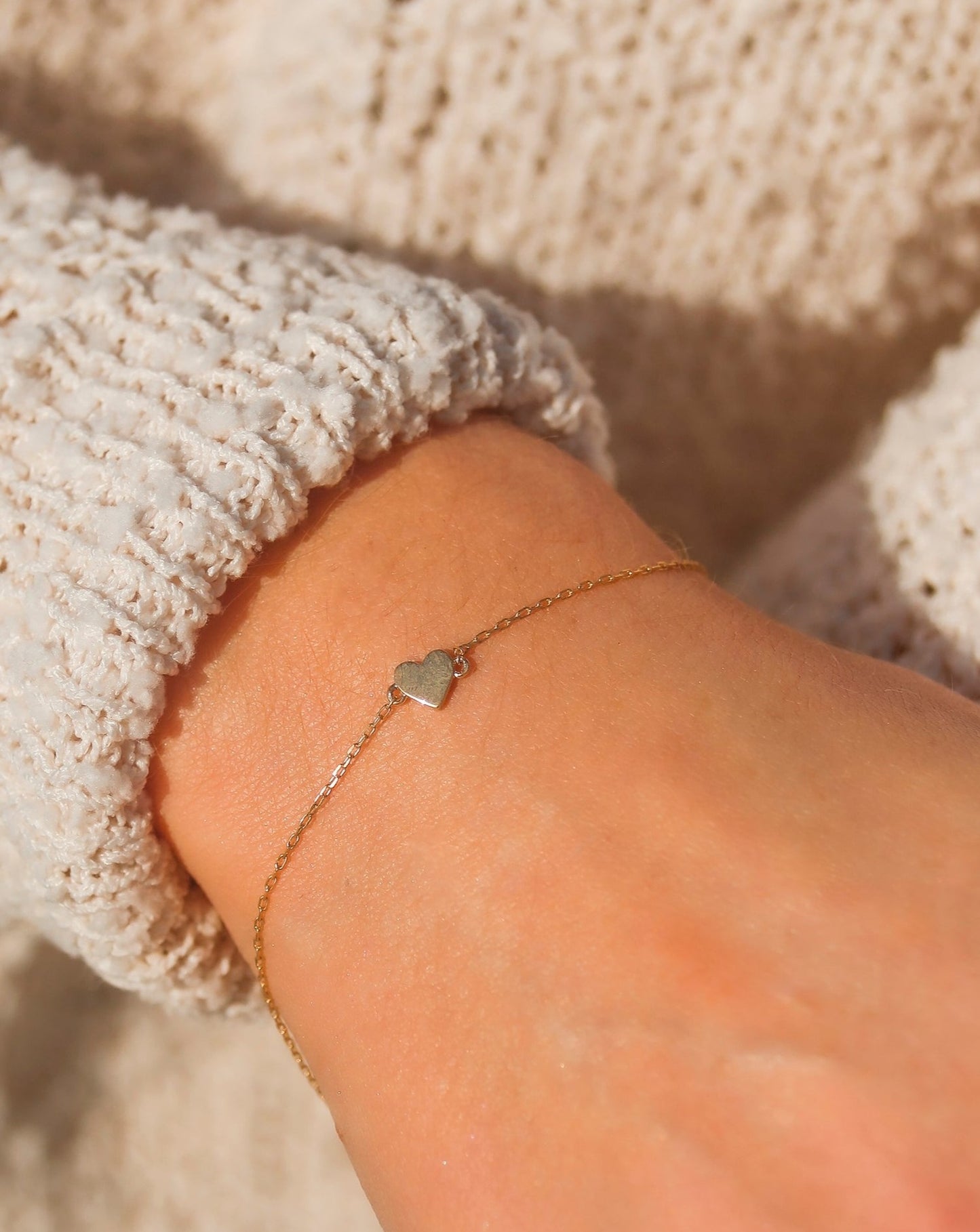 10kt gold Lover's Heart Bracelet from La Kaiser Jewelry