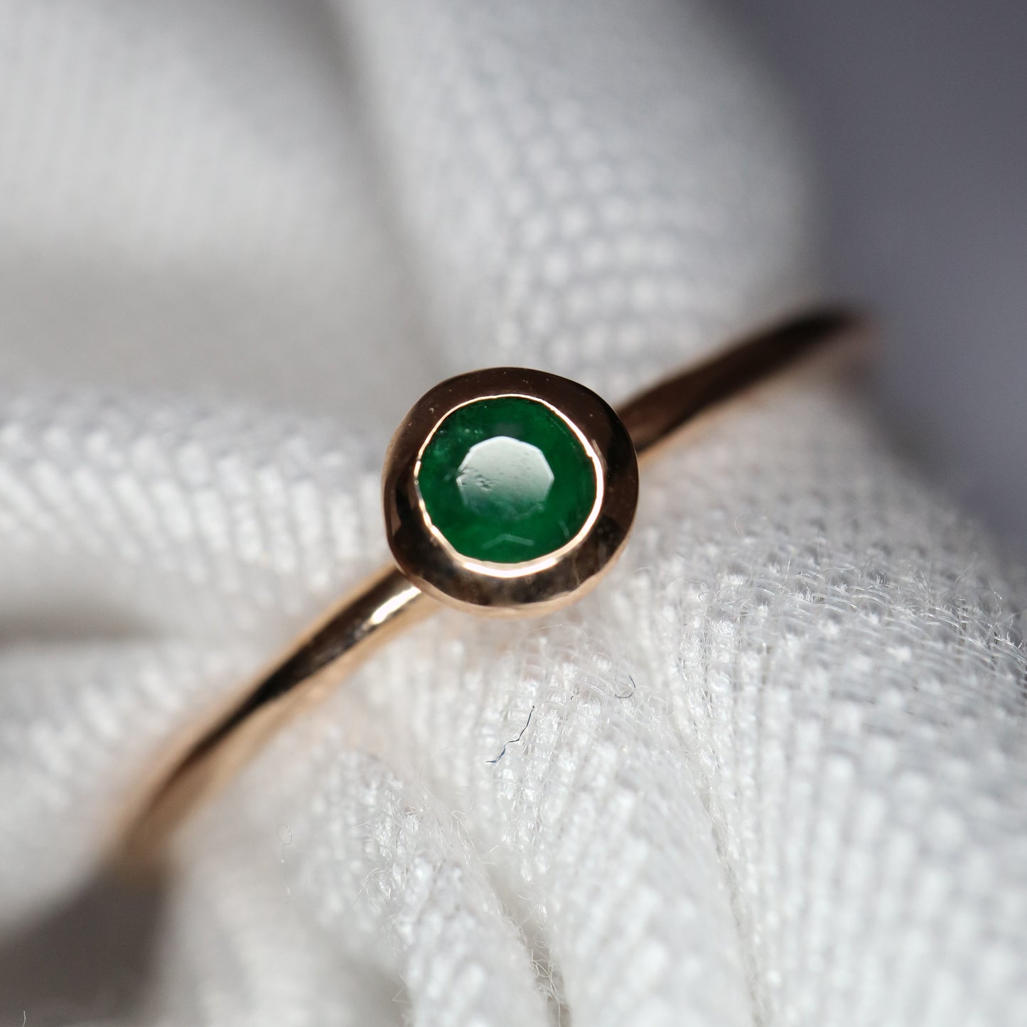 9ct stacking rings with colourful gems