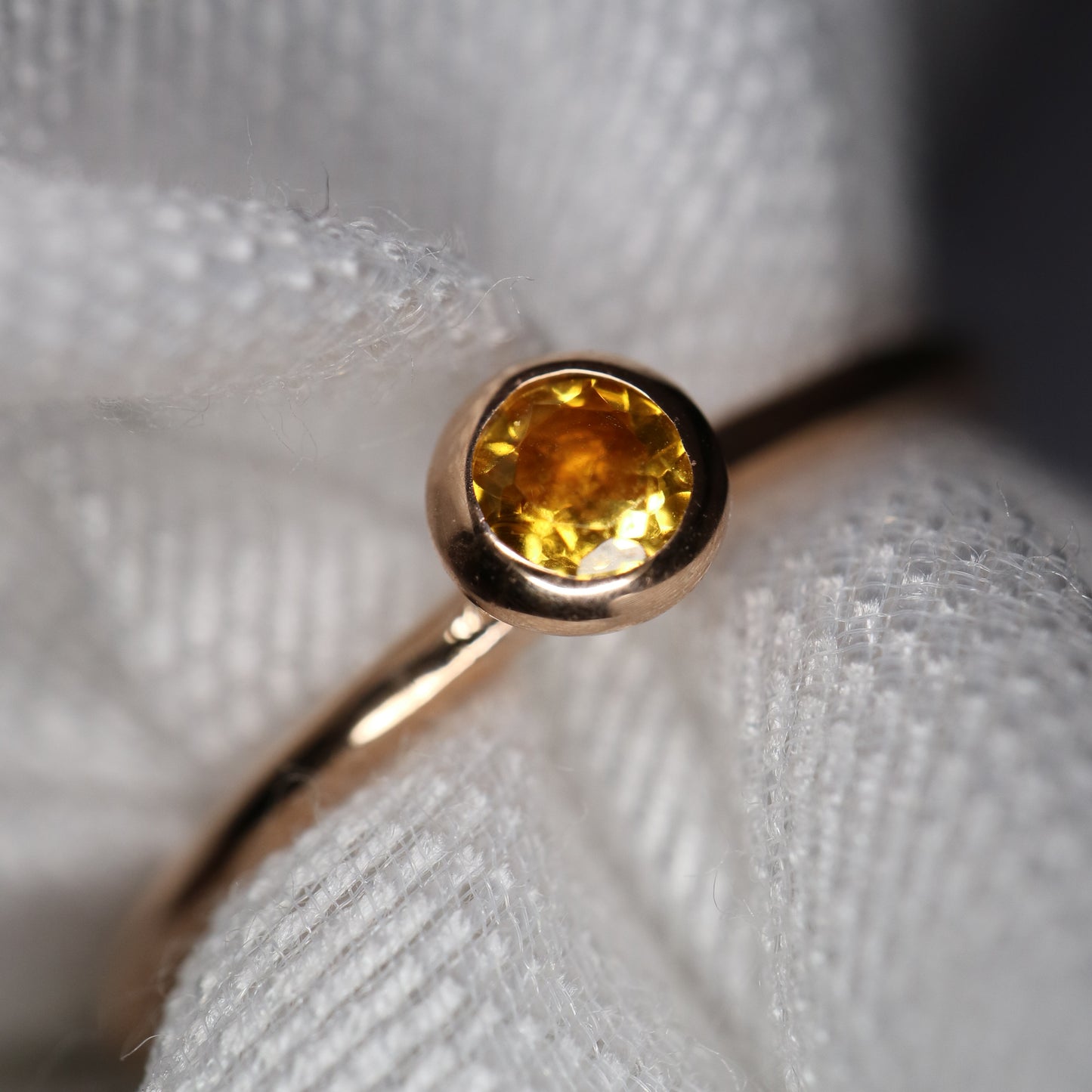 9ct stacking rings with colourful gems