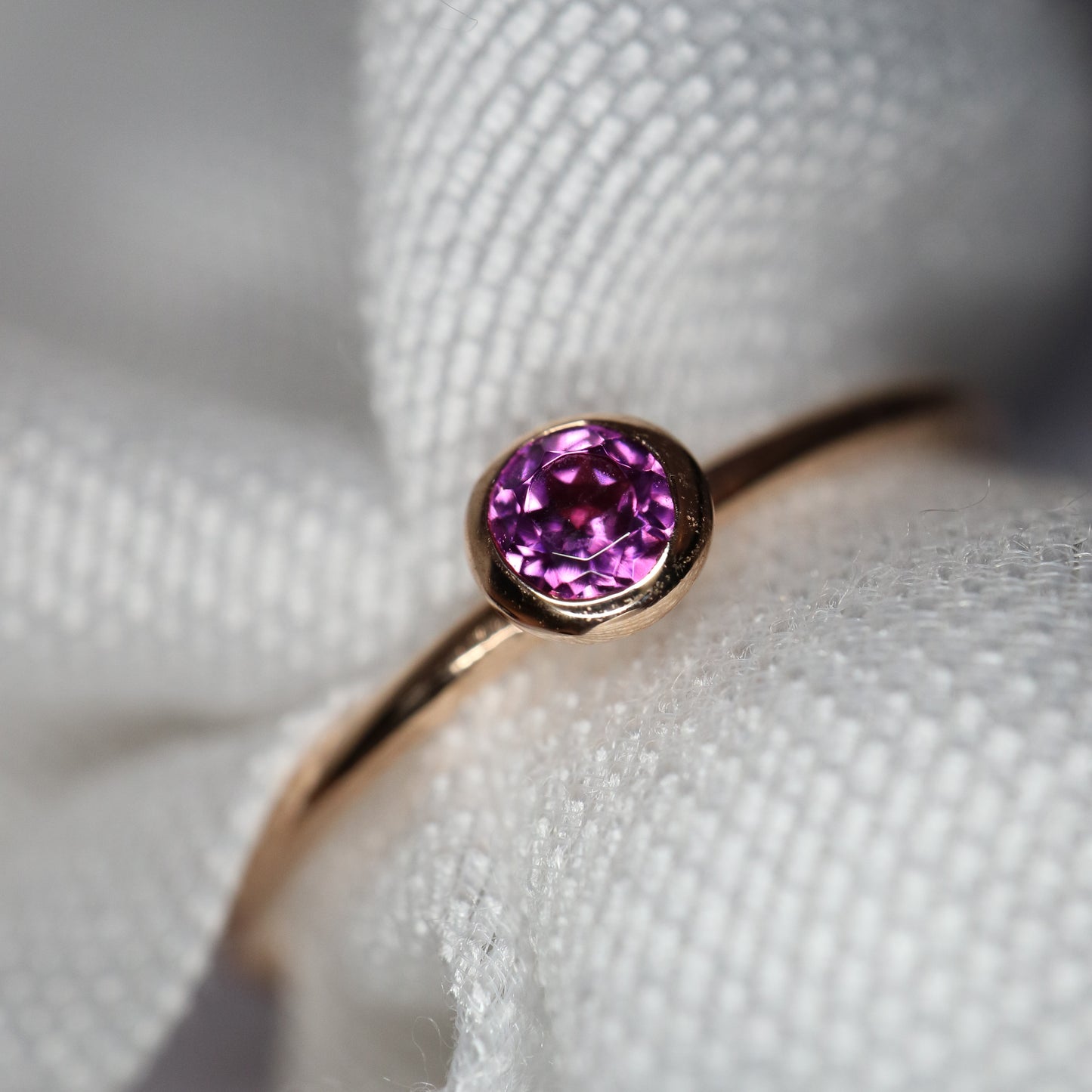 9ct stacking rings with colourful gems