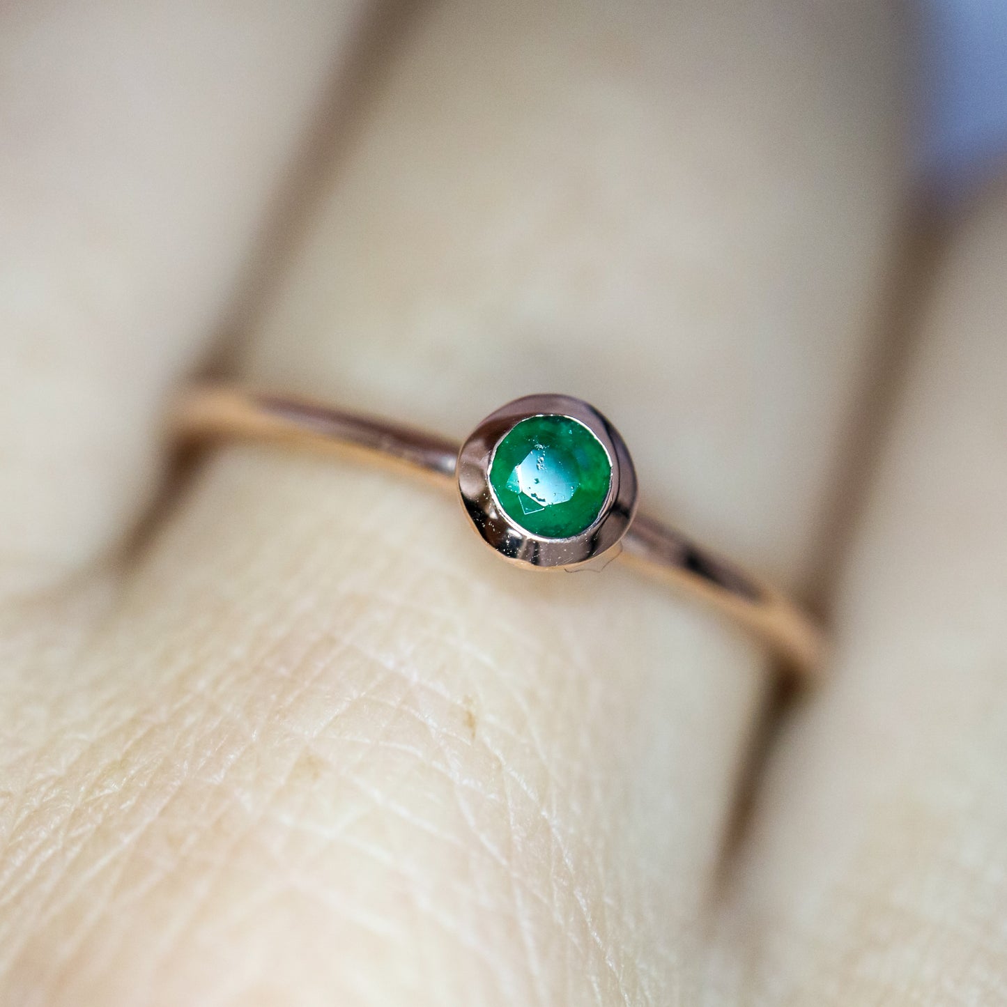 9ct stacking rings with colourful gems