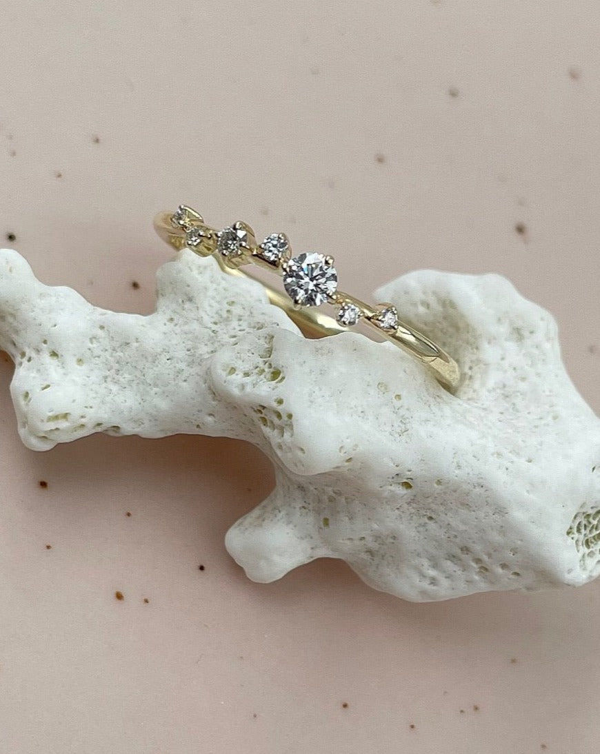 9kt gold Constellation Ring by Smith Jewellery