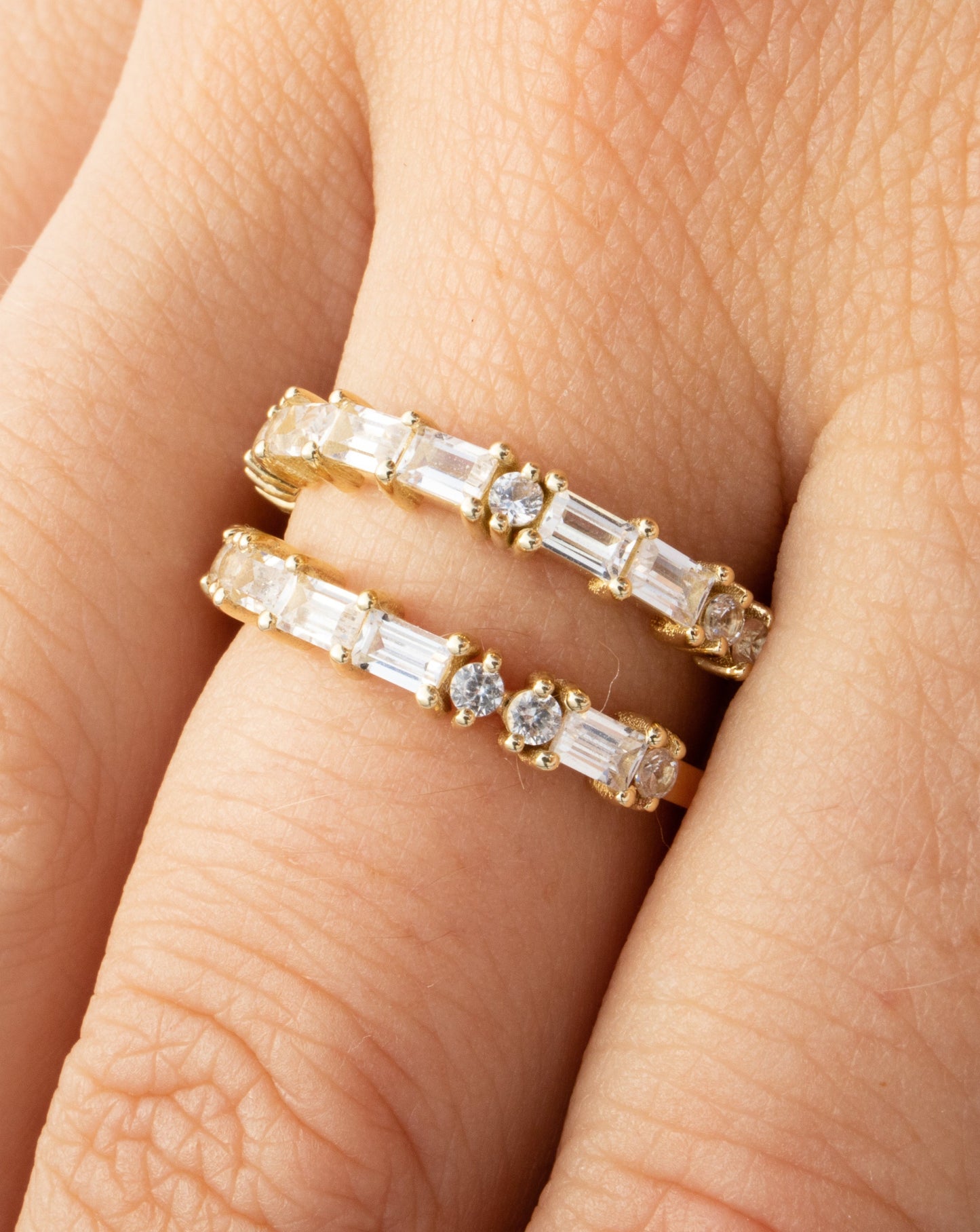 9kt gold Morse Code Rings