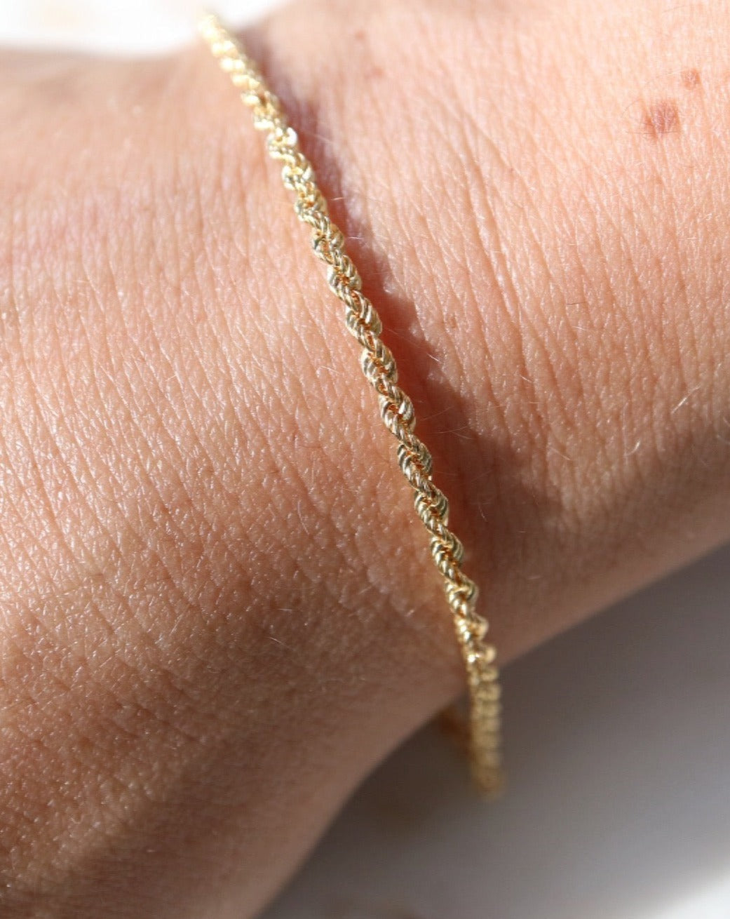 9ct gold Rope Bracelet