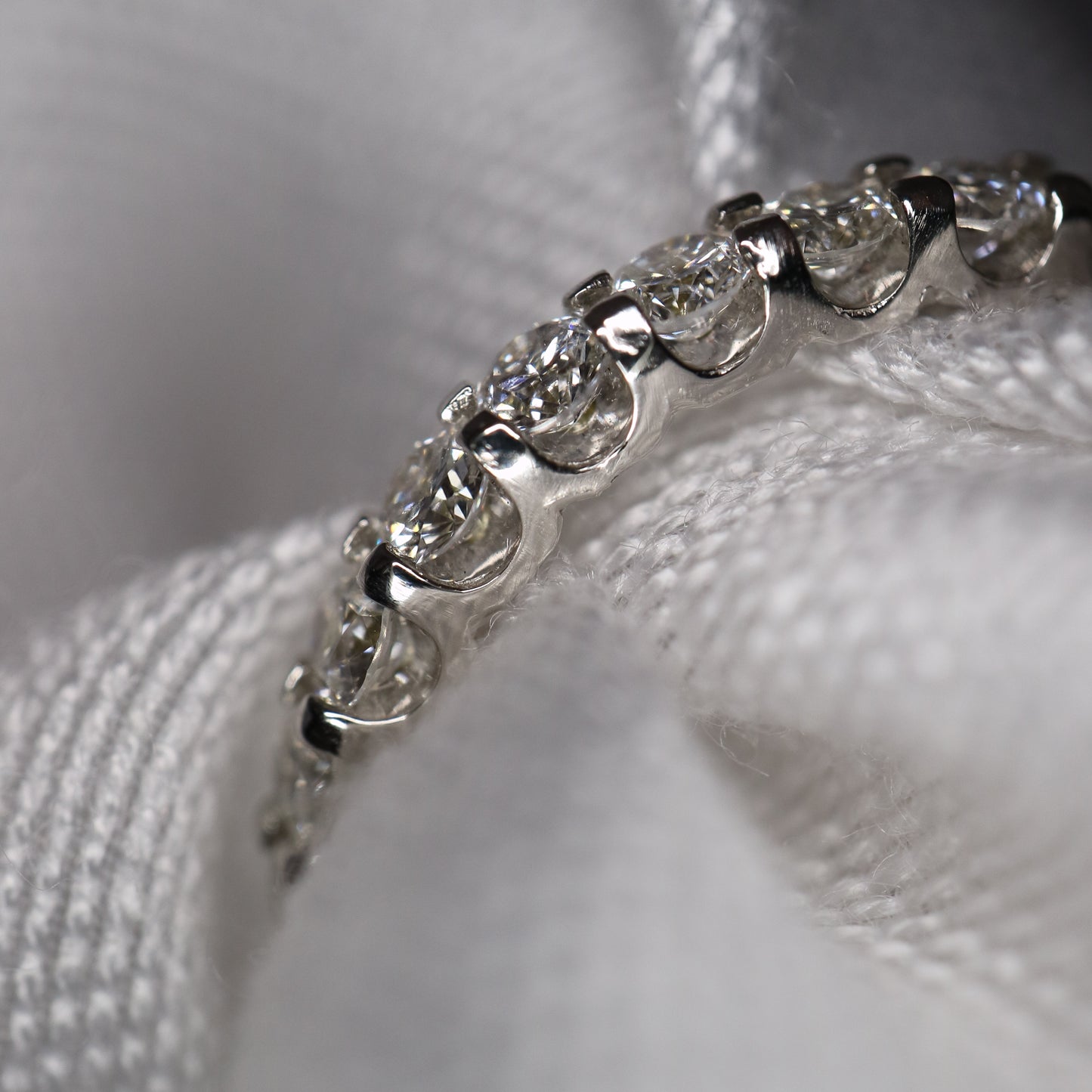 Scalloped Diamond Eternity Ring