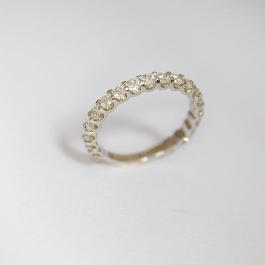 Scalloped Diamond Eternity Ring