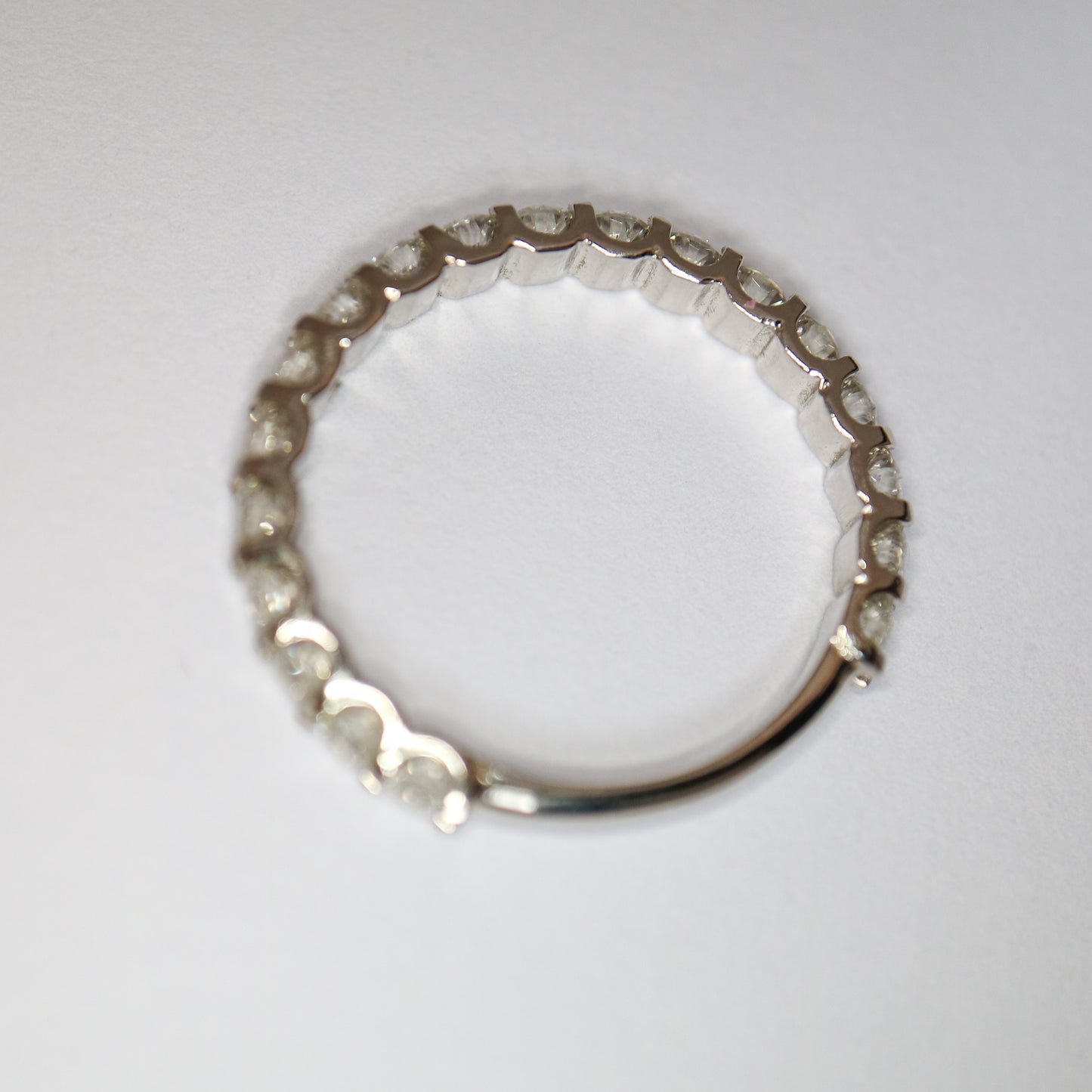 9ct gold Scalloped Diamond Eternity Ring