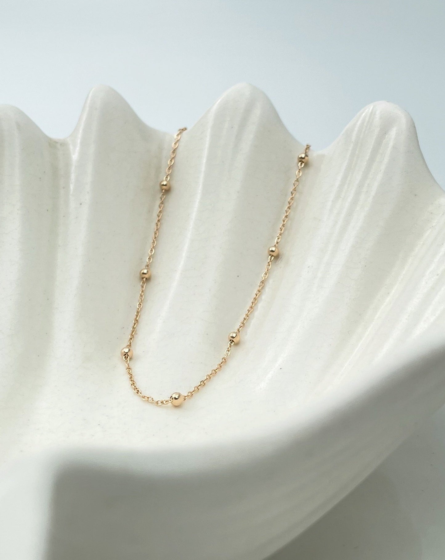 9ct Gold Beaded Bracelet by Collective & Co. online jewelry store