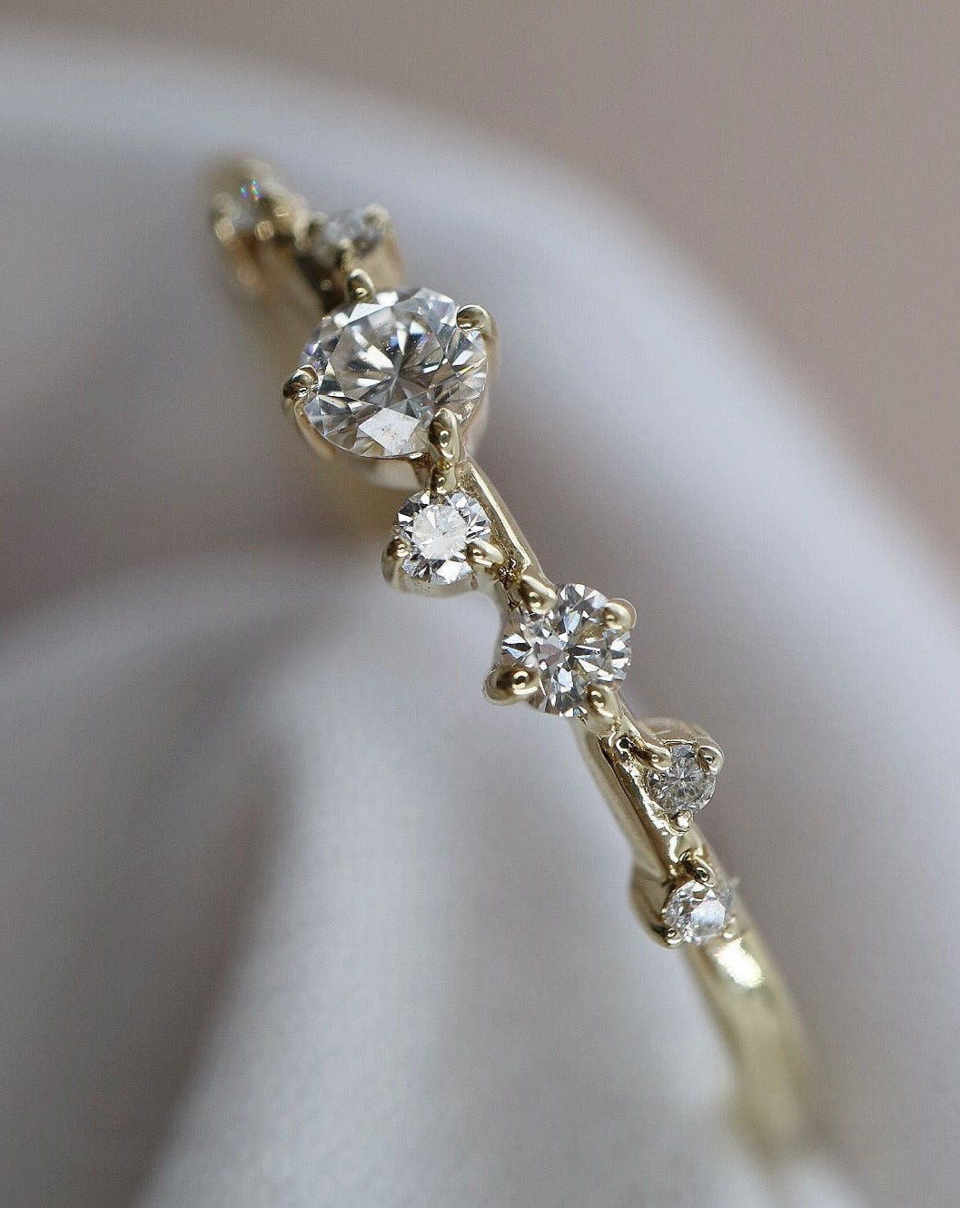 9kt gold Constellation Ring by Smith Jewellery