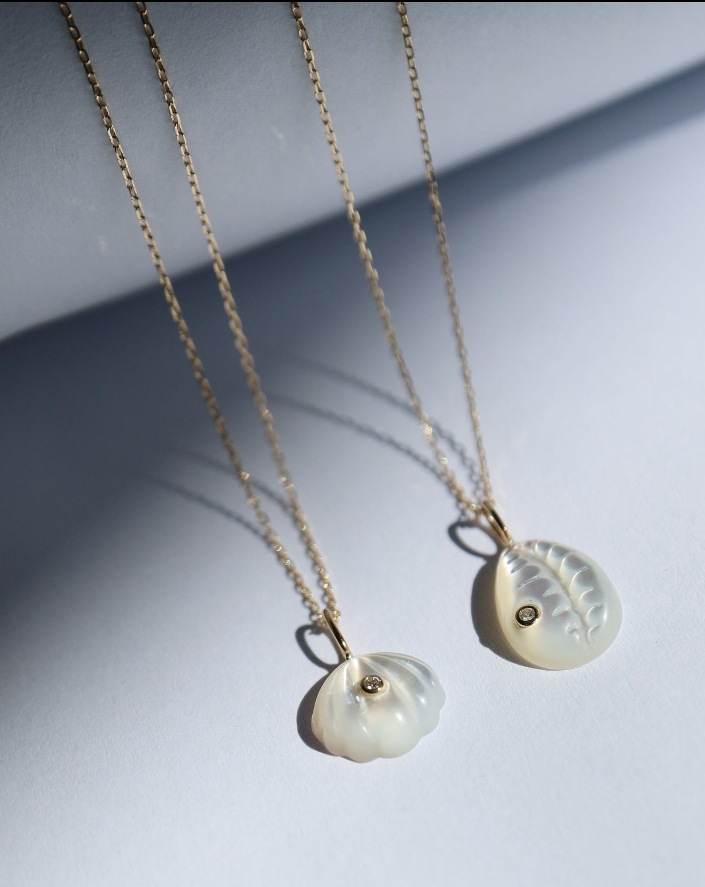 9kt gold Cowrie Shell Necklace