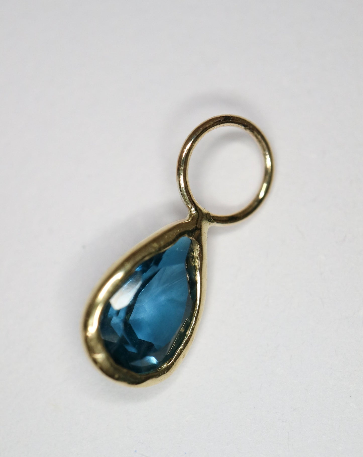 9ct gold Topaz charm