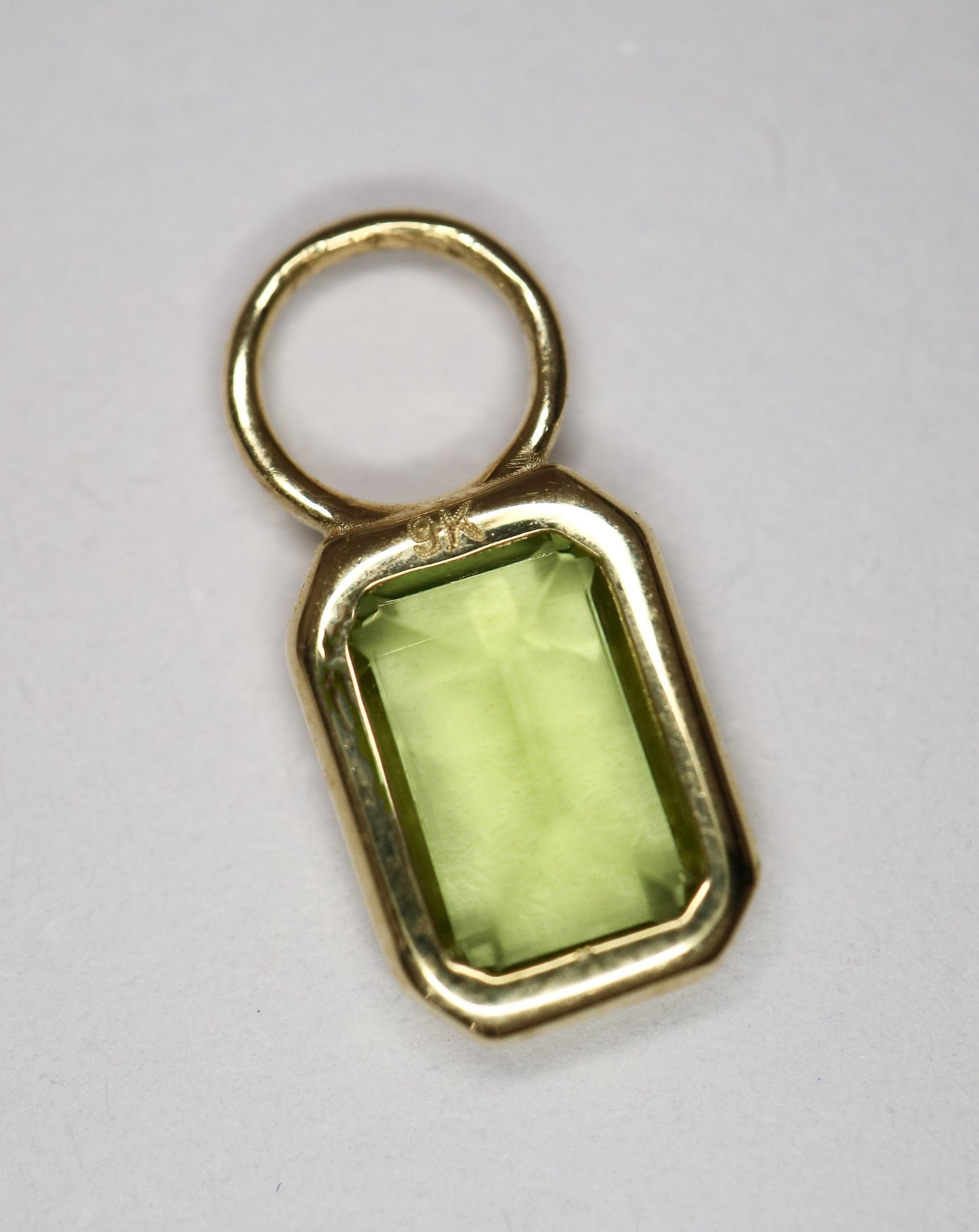 9ct gold Olivine Charm