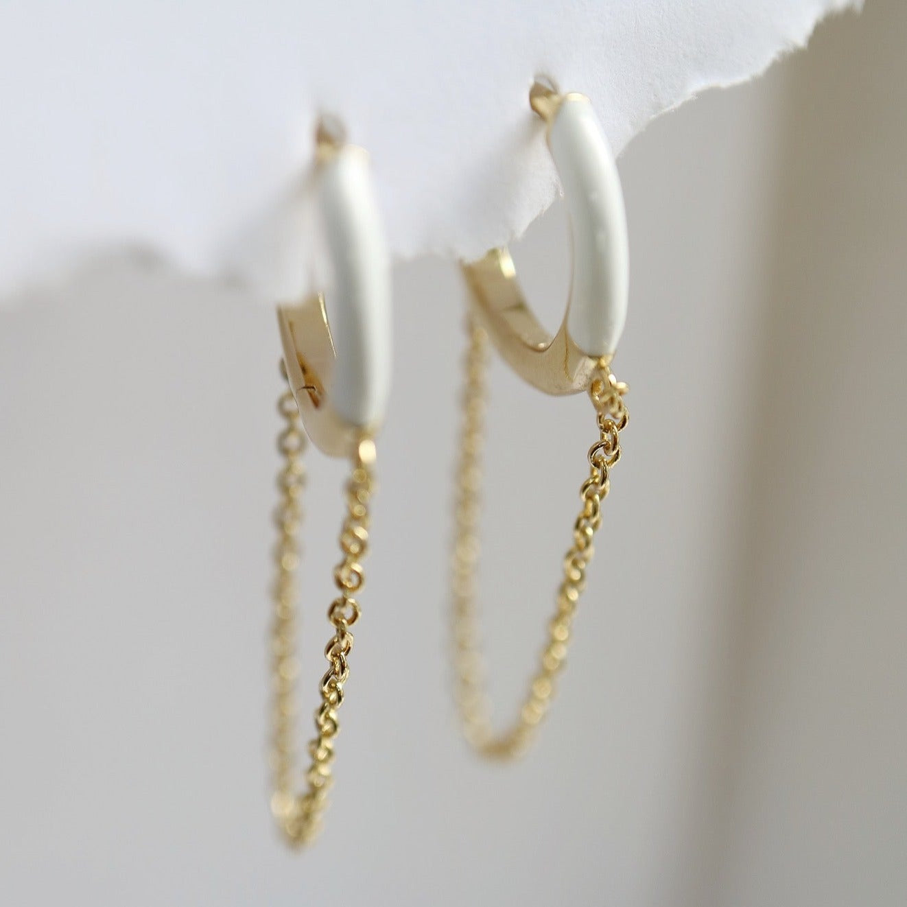 Coconut Ice Huggie Earrings from Kini Jewels