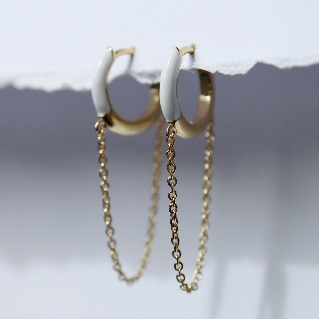 Coconut Ice Huggie Earrings from Kini Jewels