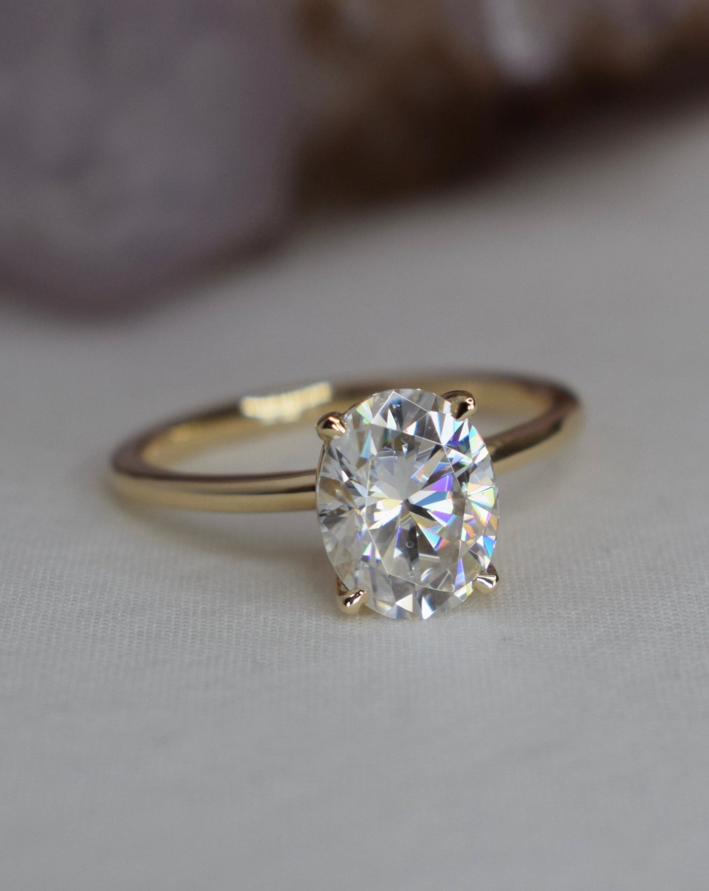 2ct Oval Solitaire Ring