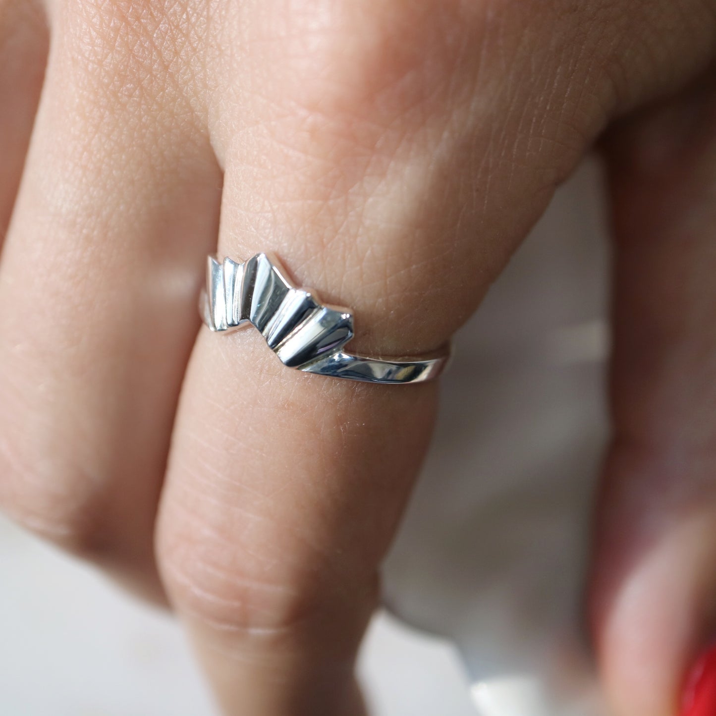 Silver Dawn Ring by Maiden Stone jewellery