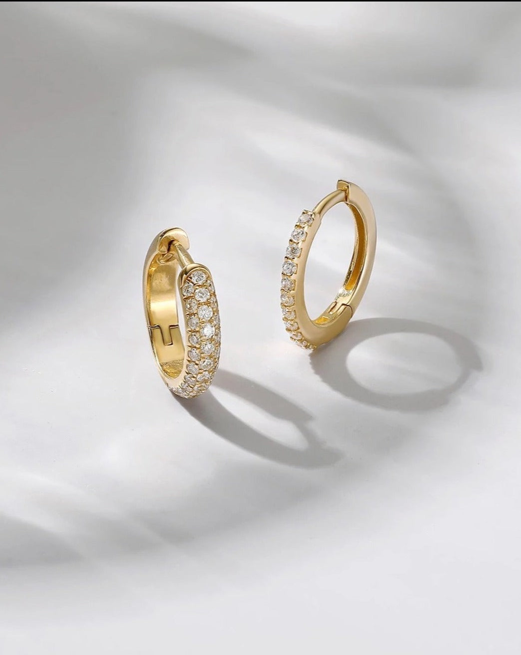 Frosted Donut Hoops from Kini Jewels