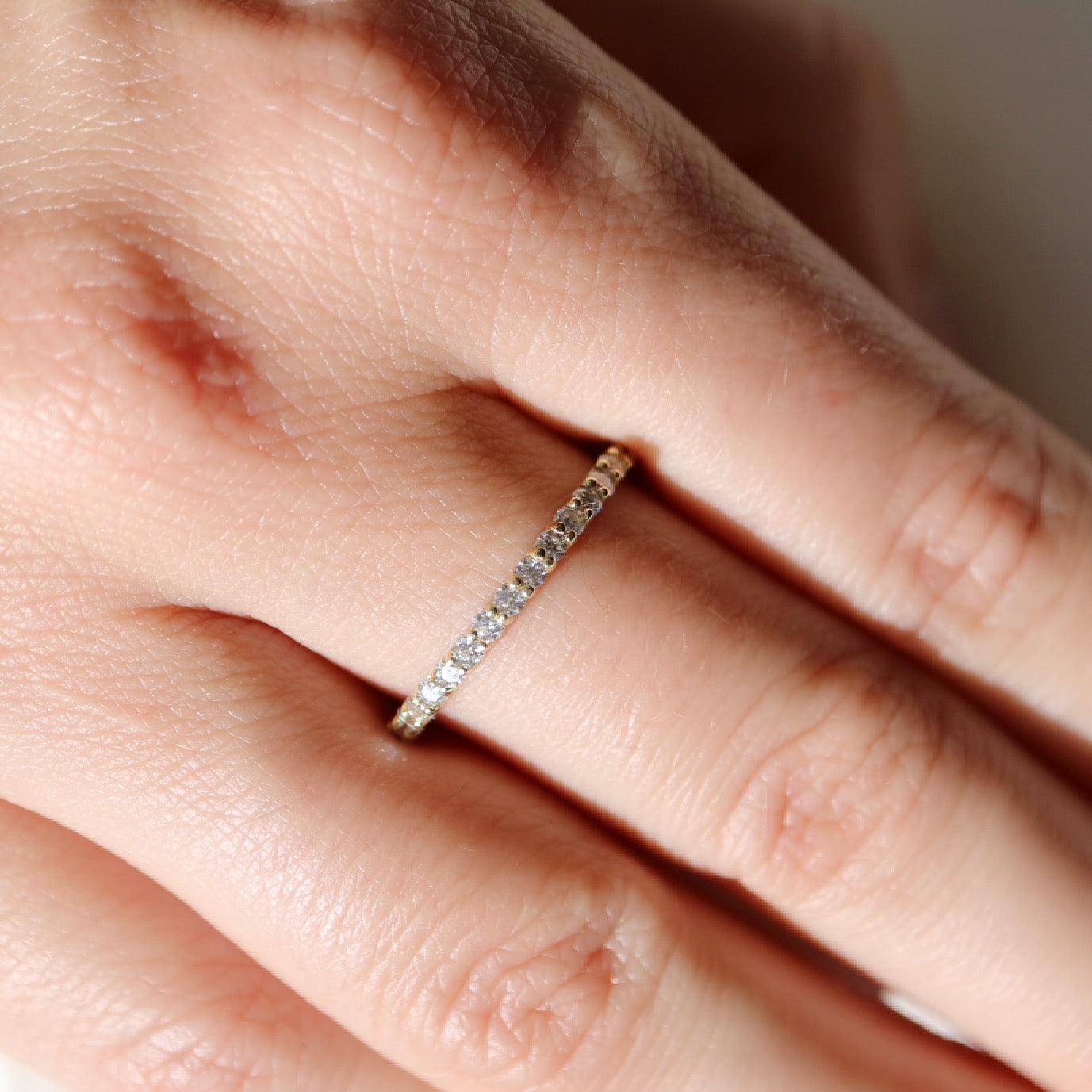 9ct white gold eternity ring