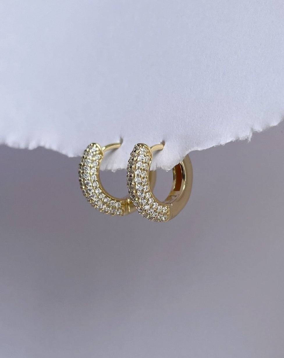 Frosted Donut Hoops from Kini Jewels