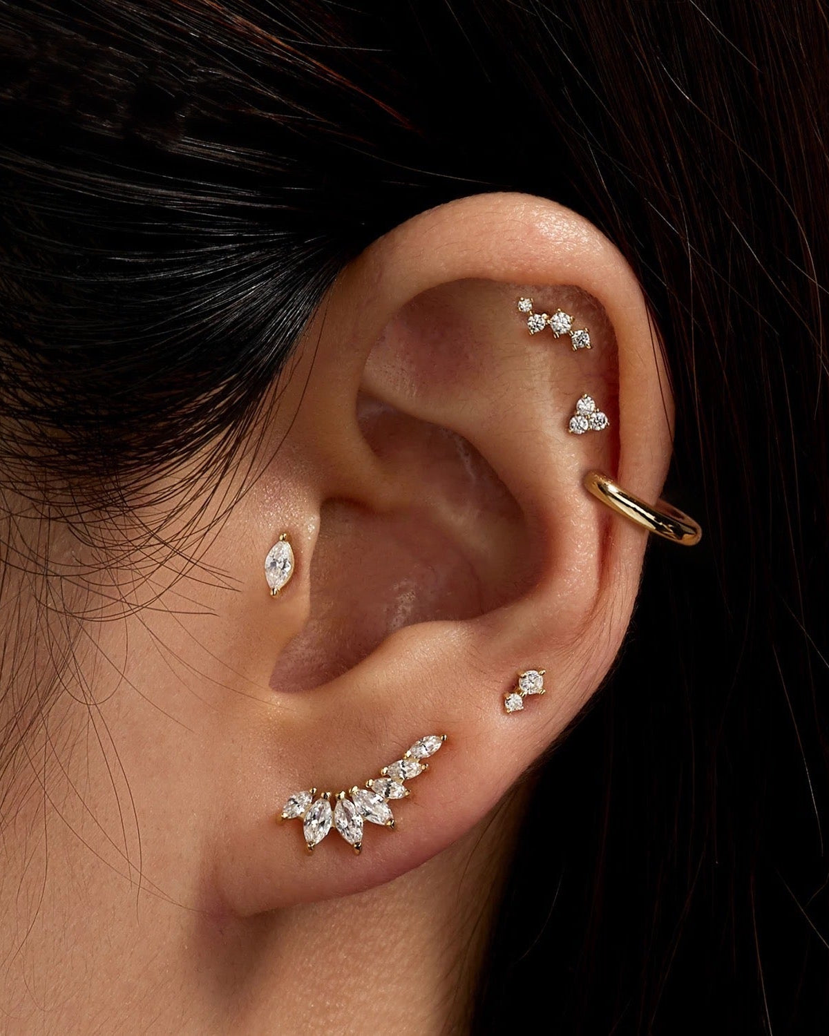 Galaxy Ear Climbers from Kini Jewels